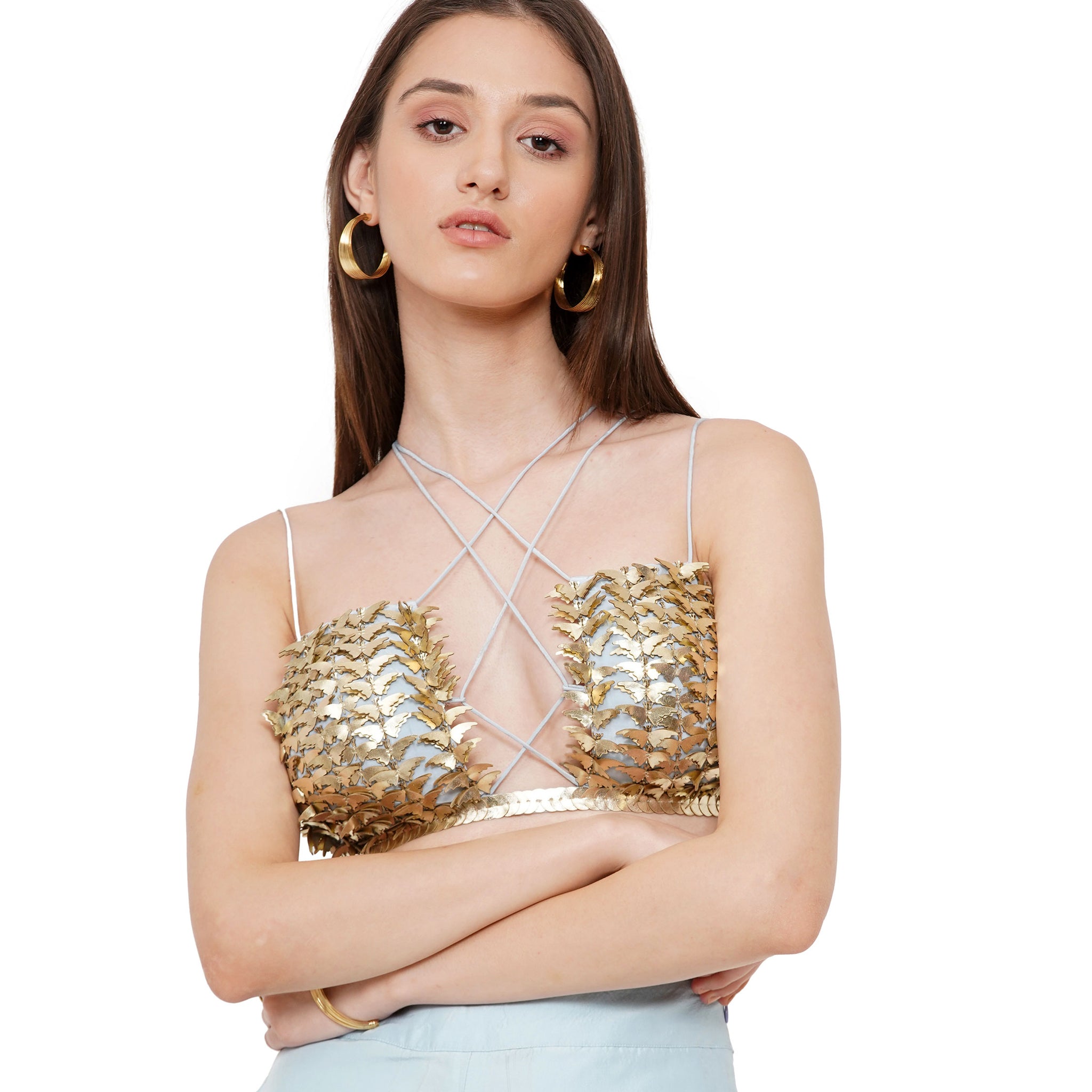 Embroidered Bustier