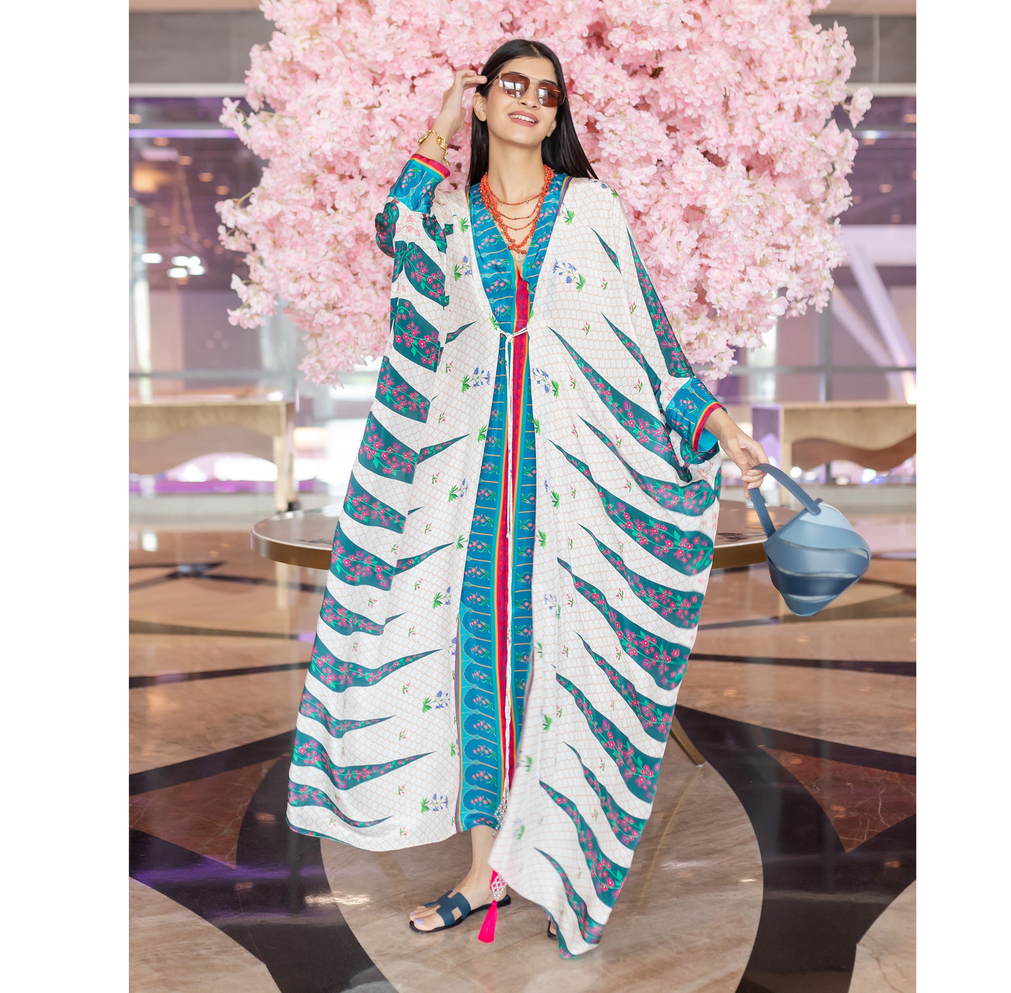 Kaftan with Placement Print
