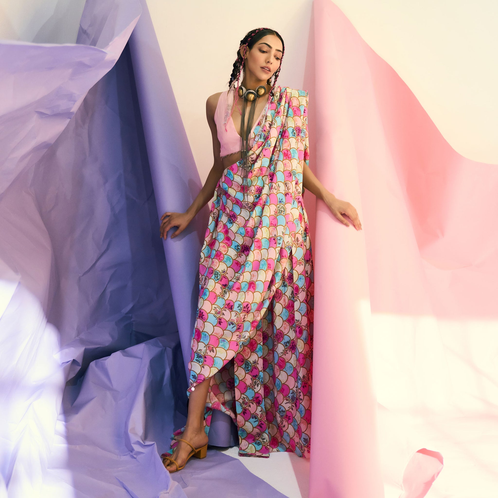 Pre Draped Sari