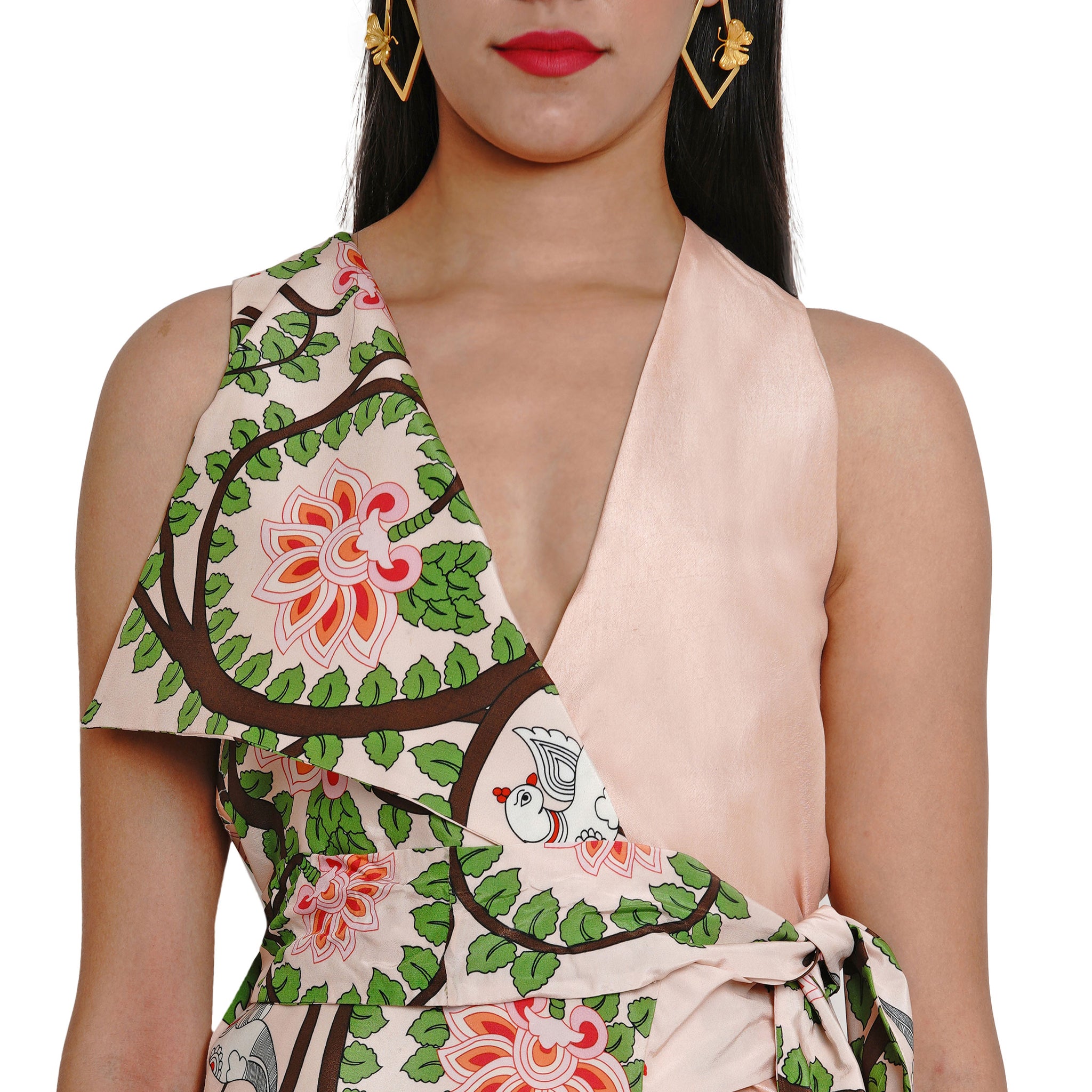 Embroidered Printed Jacket
