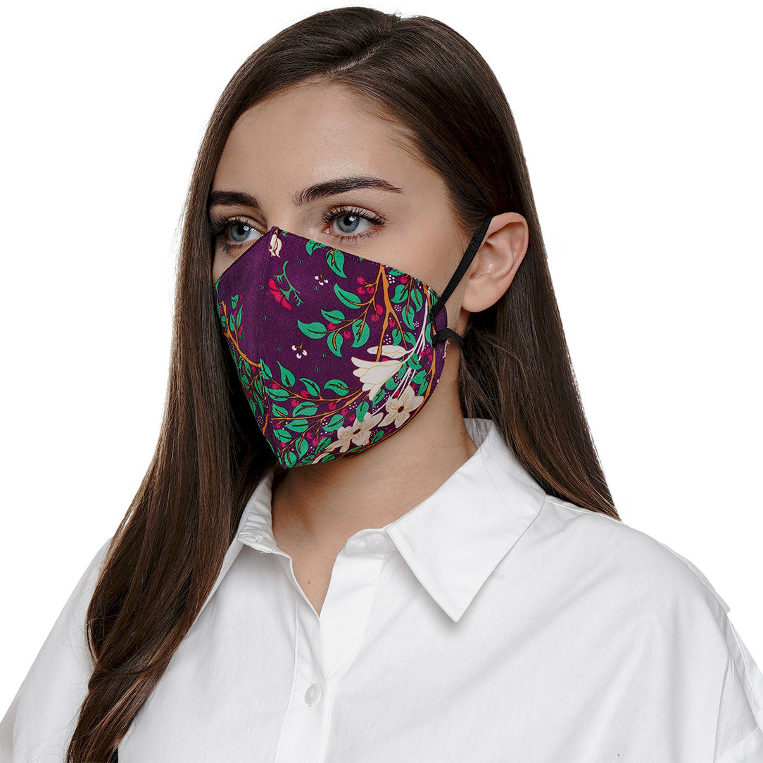Flip Forest Print Mask