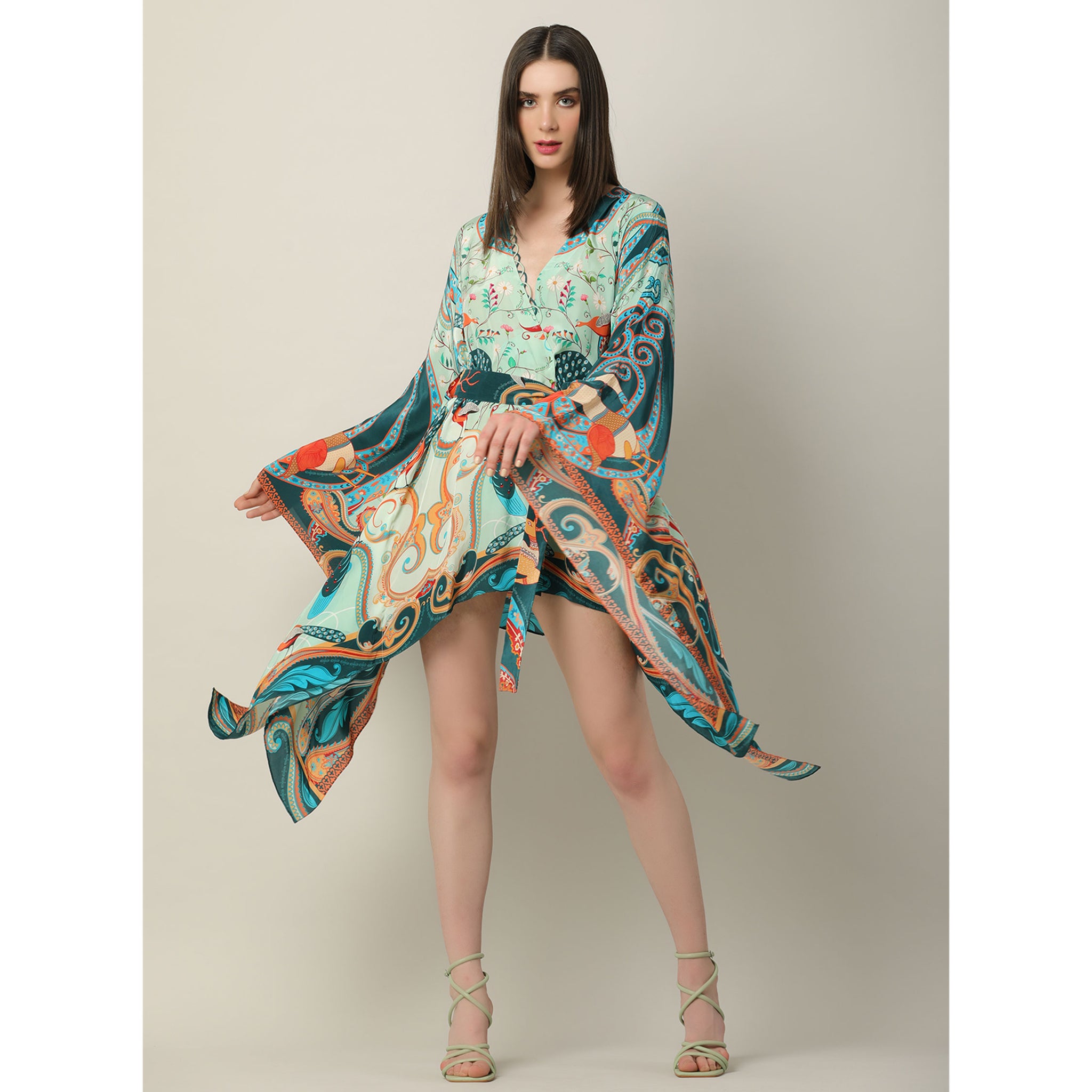 Printed Kaftan Dress