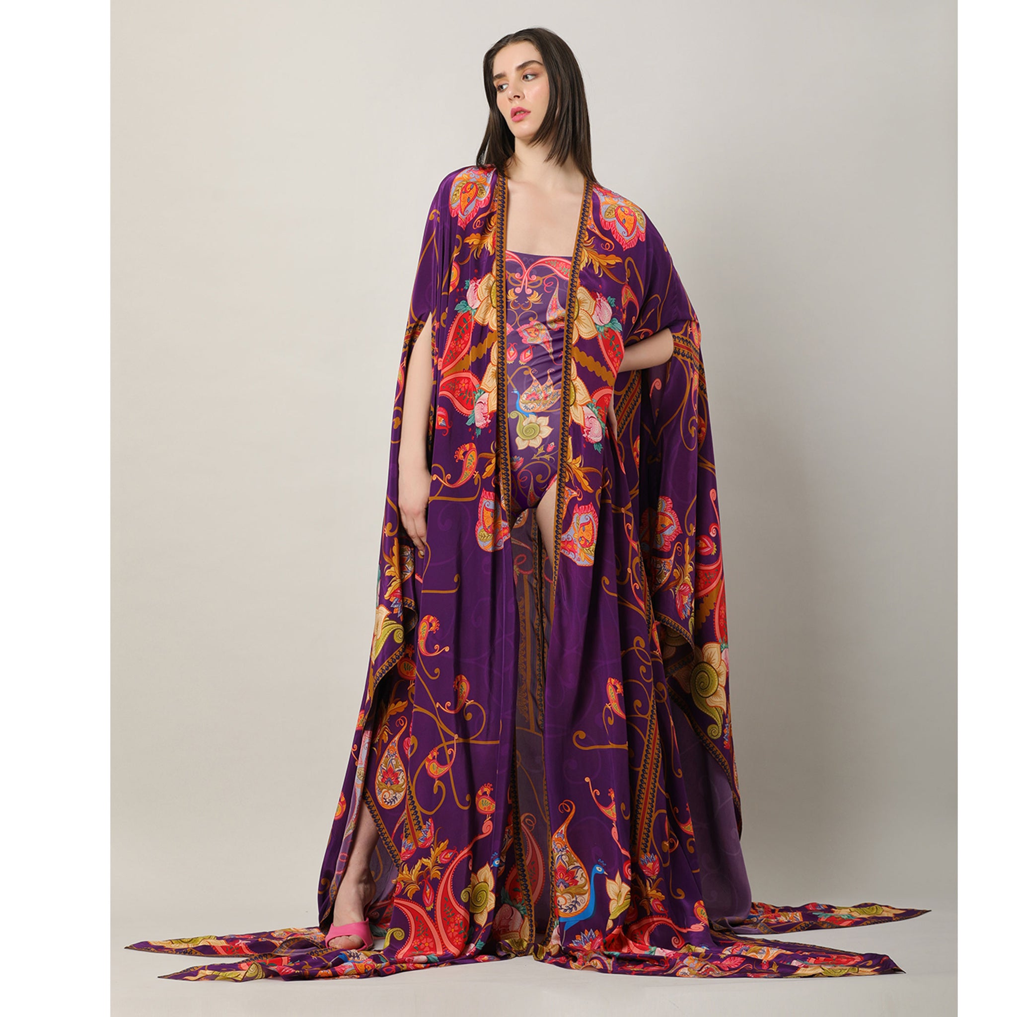 Statement Embroidered Cape