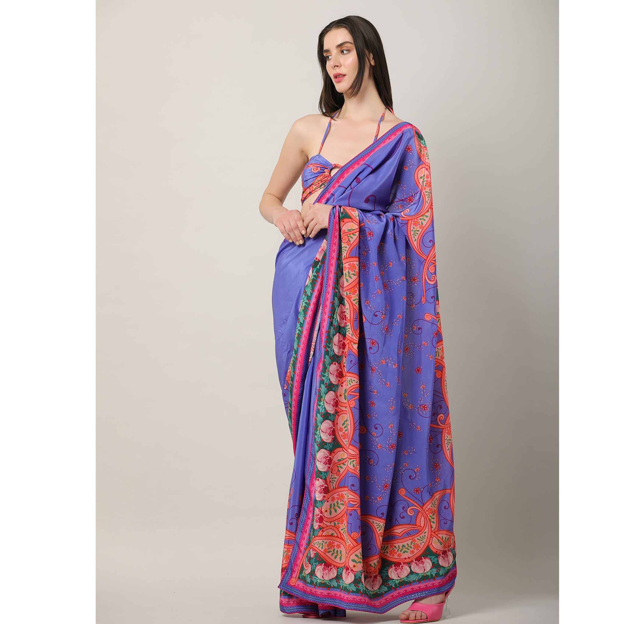 Placement Print Sari