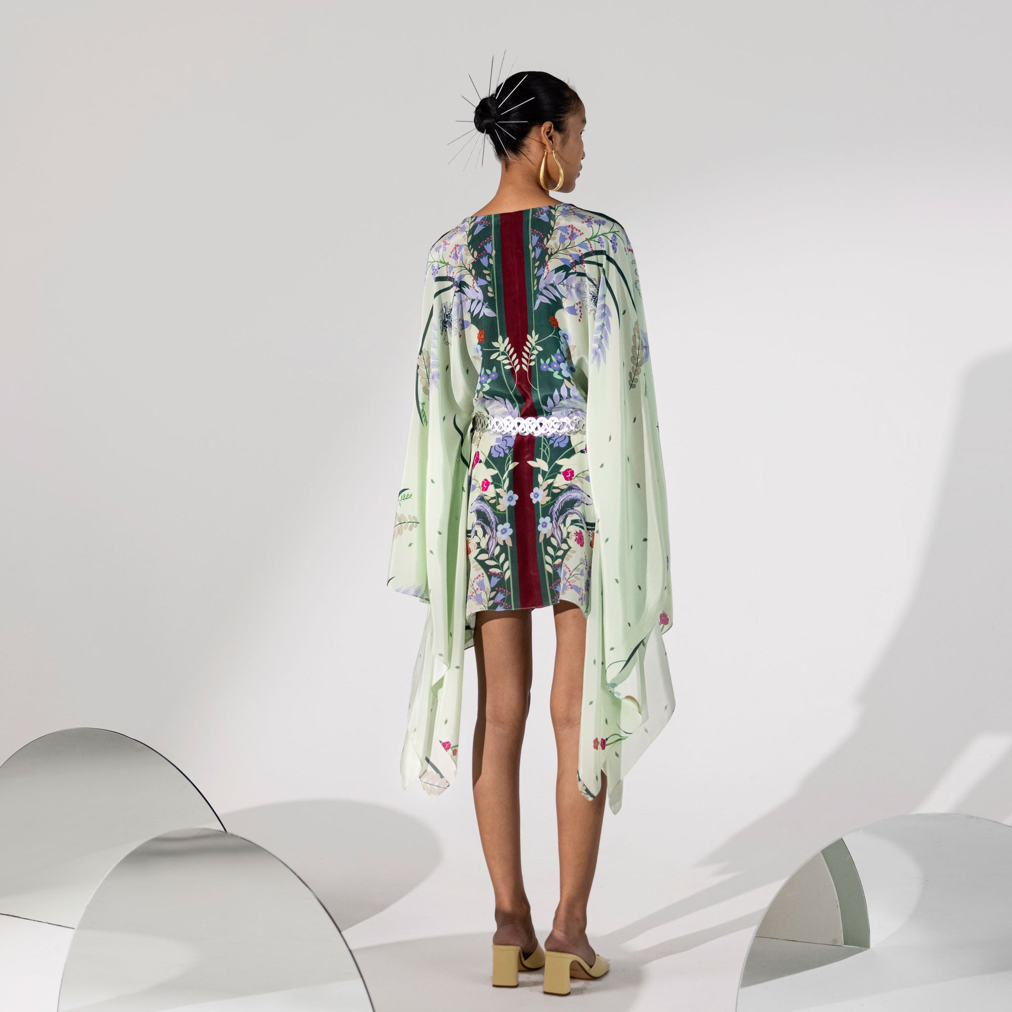 Embroidered Kaftan Dress