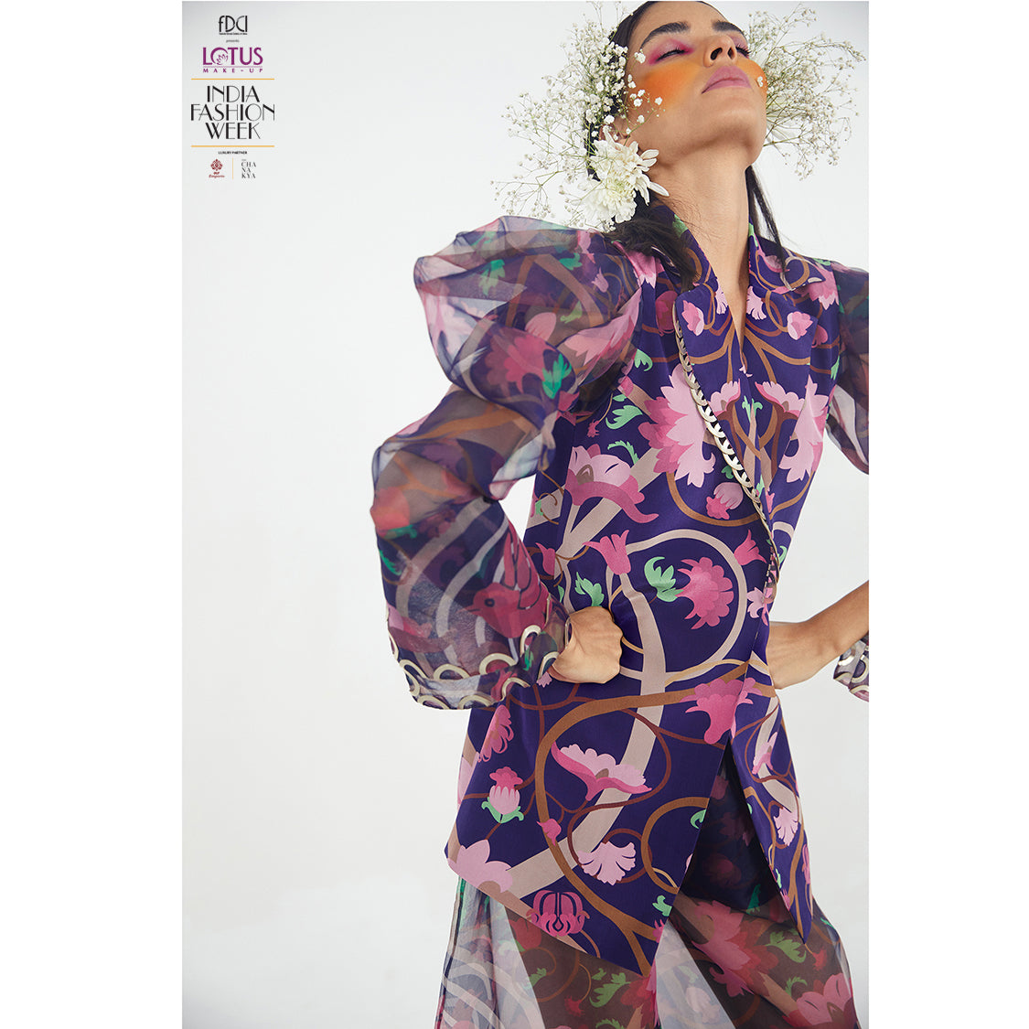 Printed Sheer Pants