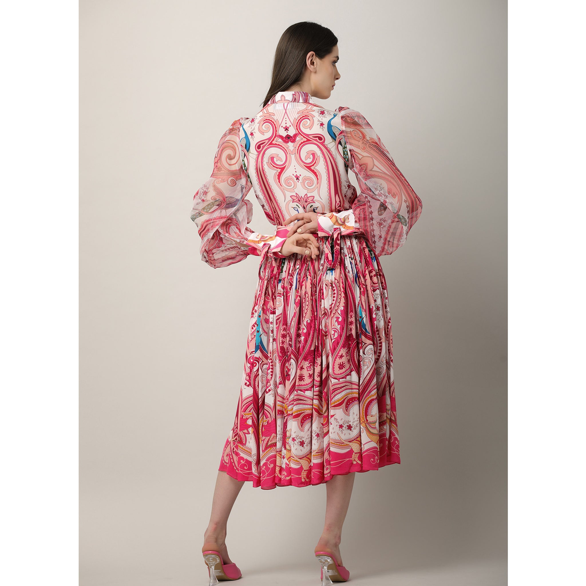 Printed Flared Skirt