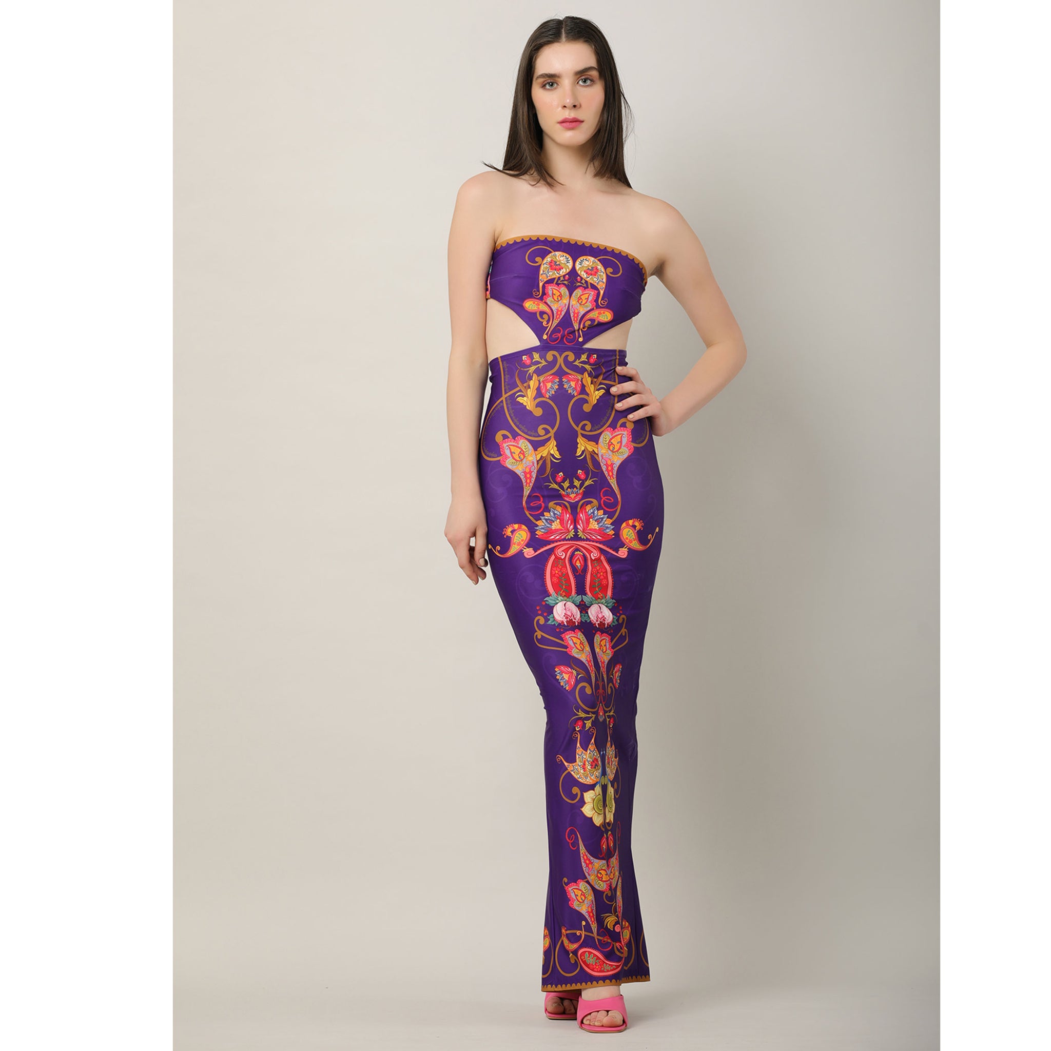 Placement Print Dress
