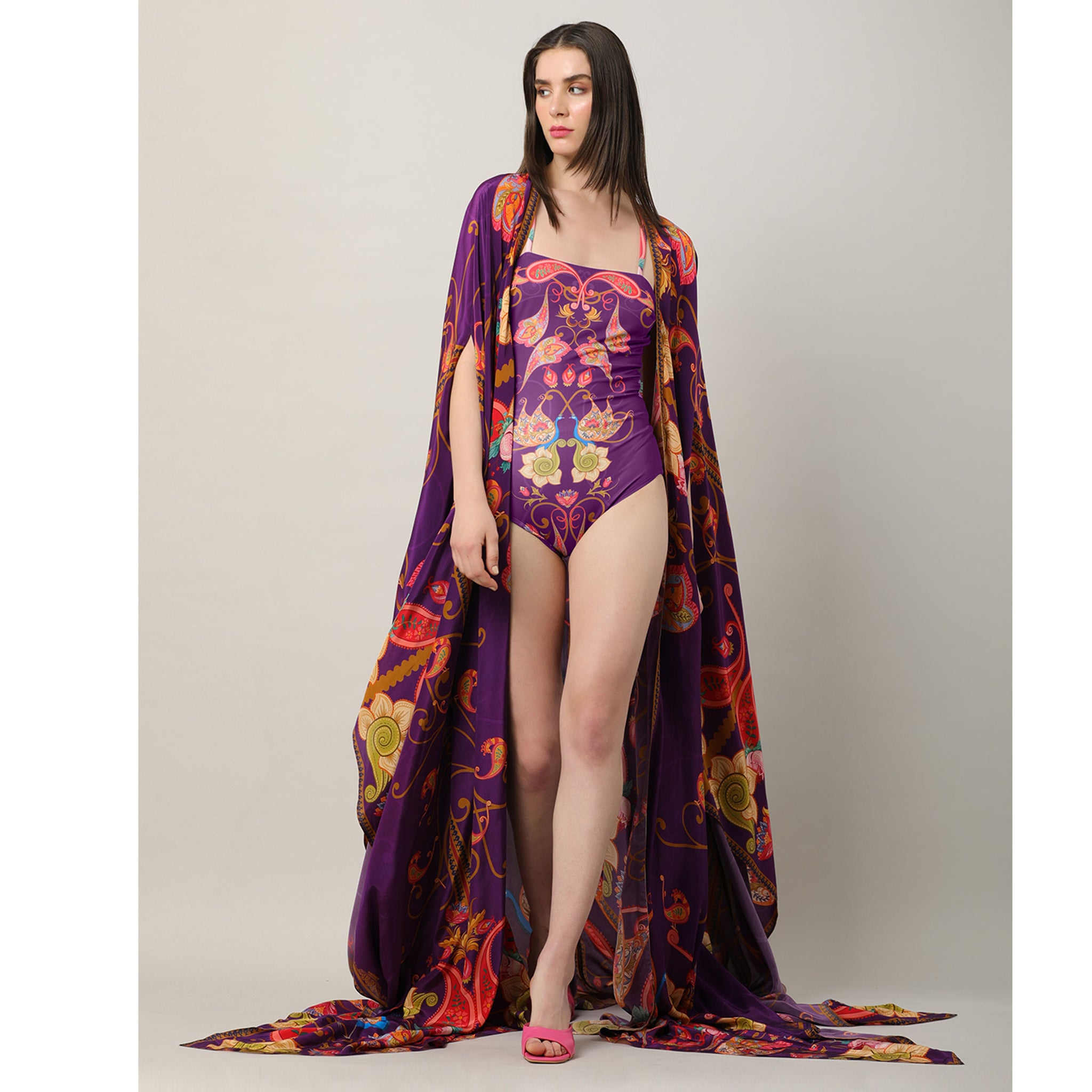 Statement Embroidered Cape