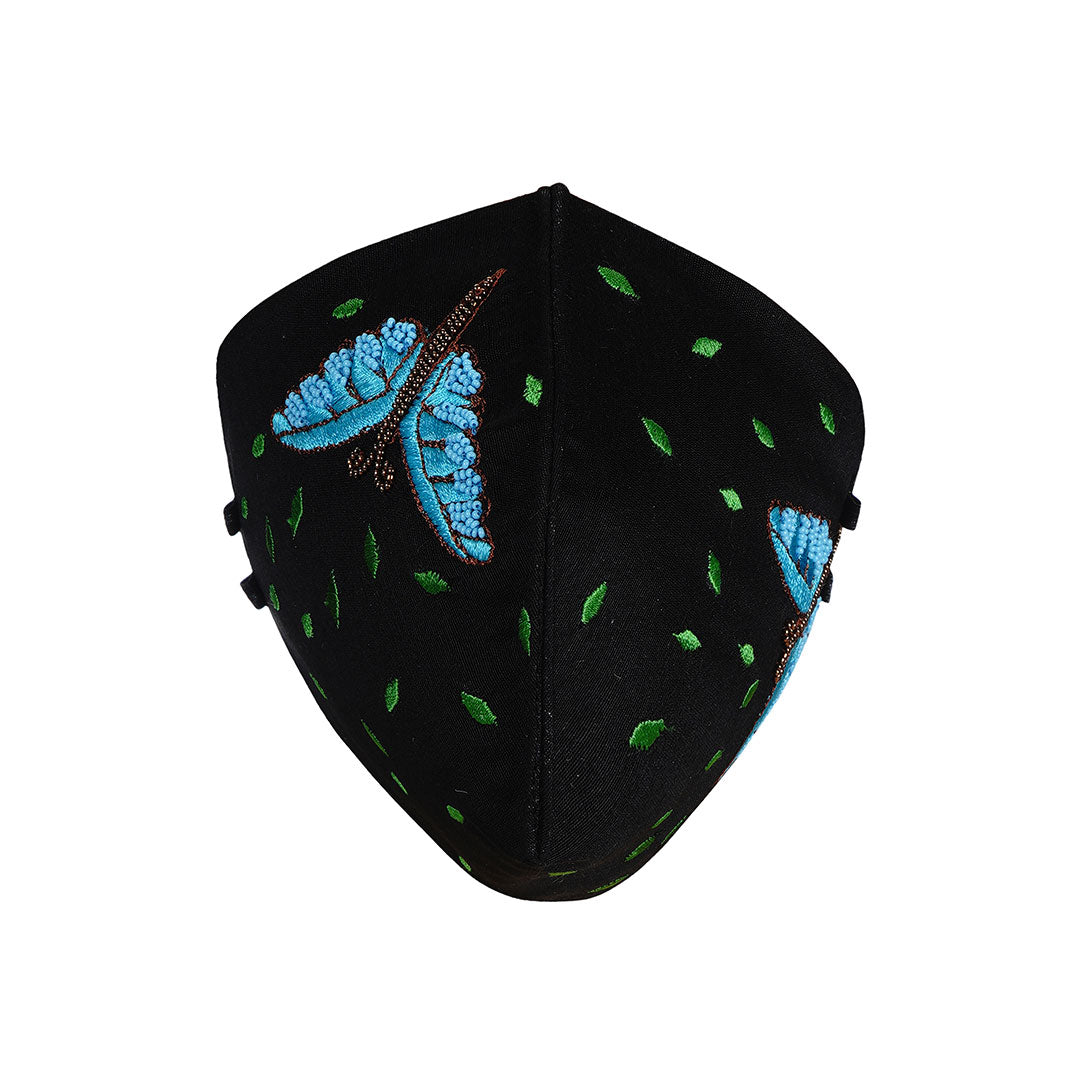 Dragonfly Embroidered Mask