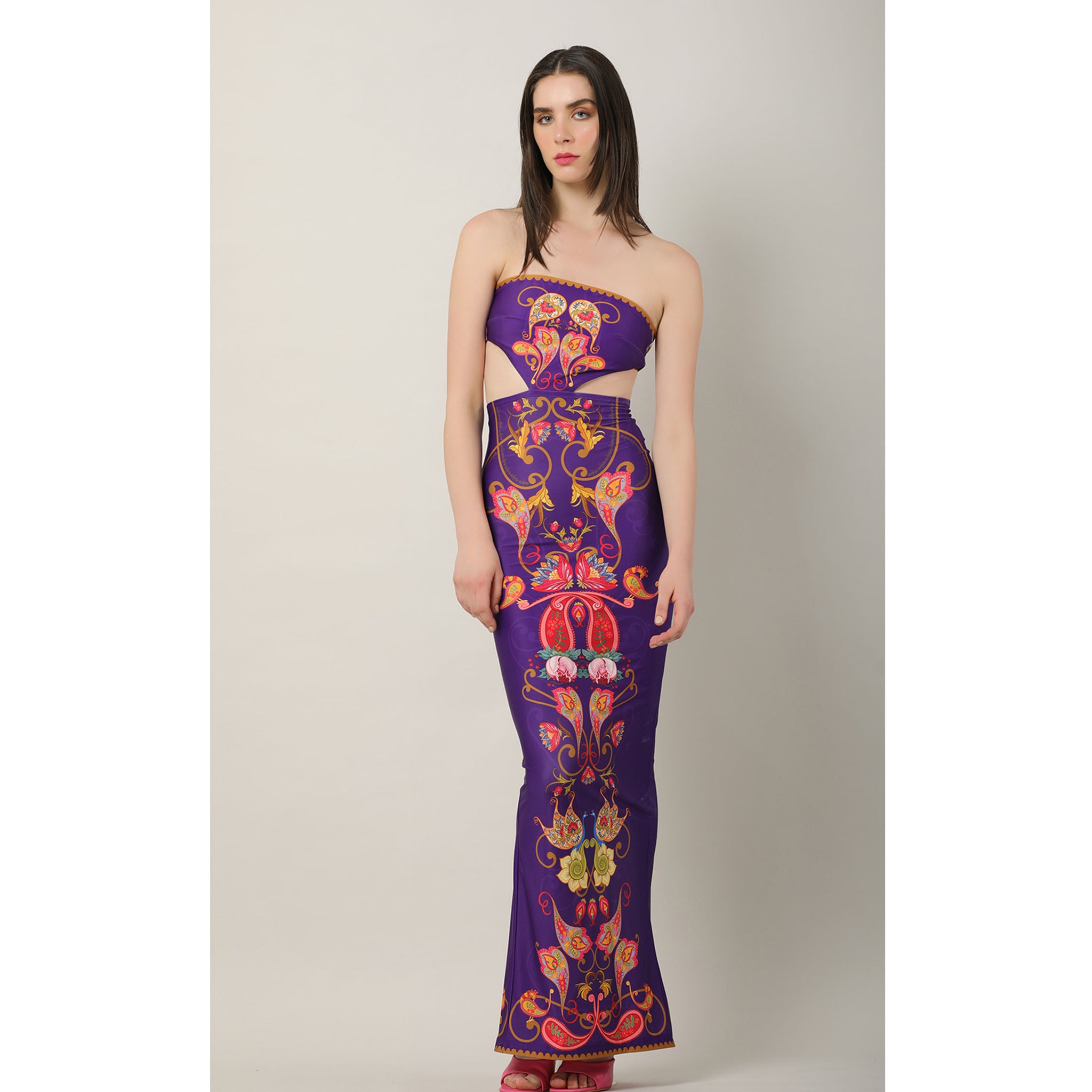Placement Print Dress