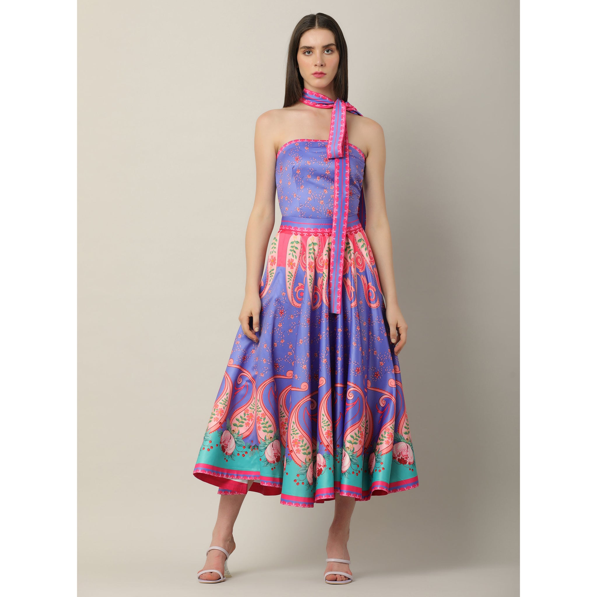 Placement Print skirt