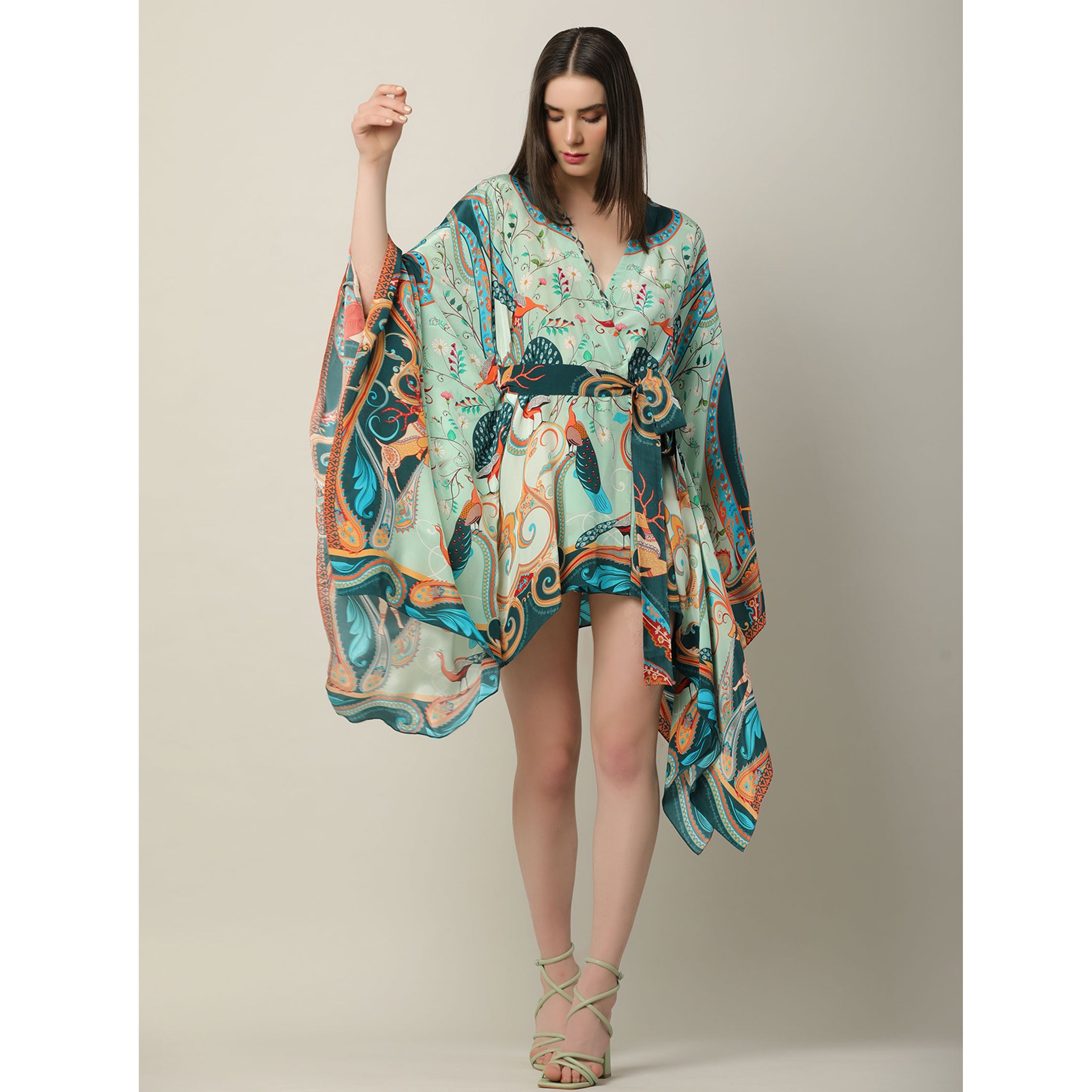 Printed Kaftan Dress