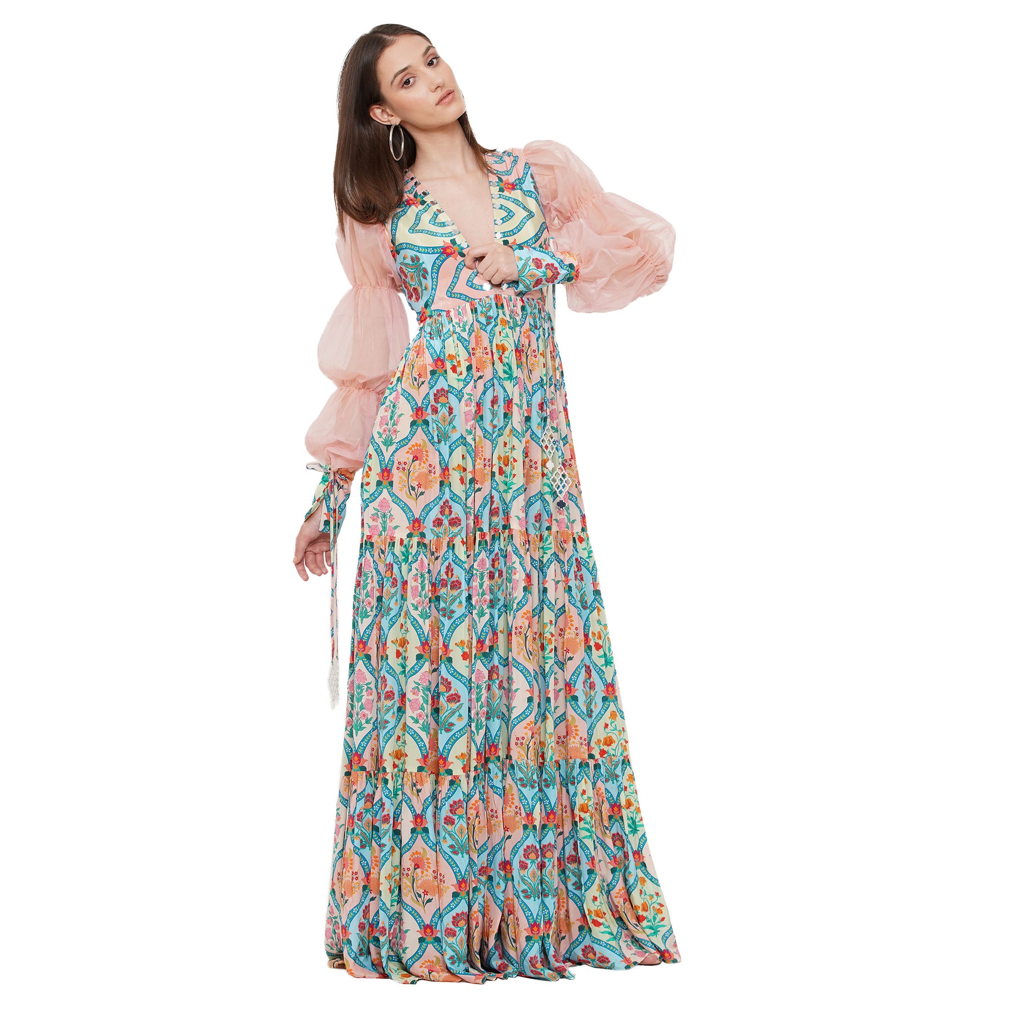 Embroidered Maxi Dress