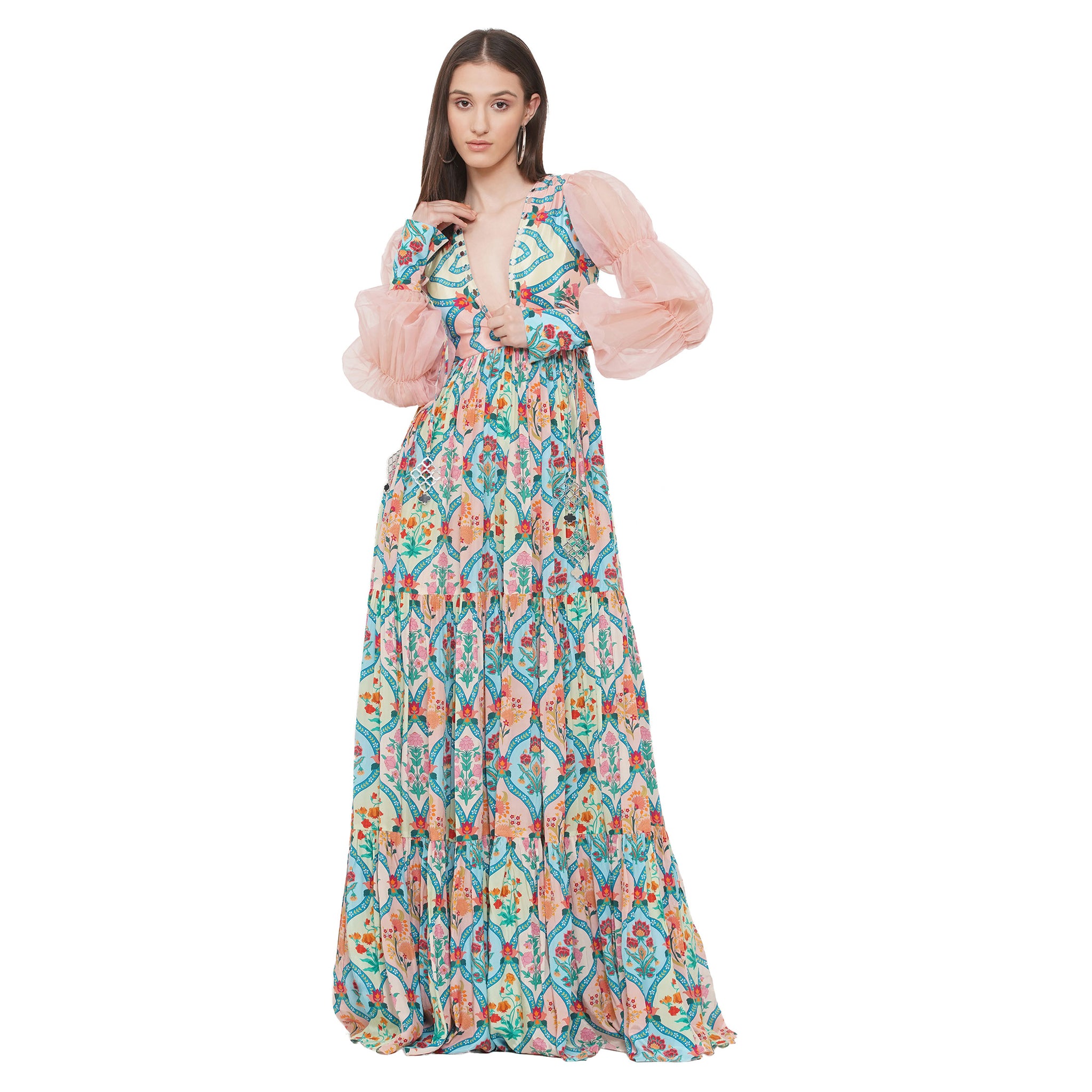Embroidered Maxi Dress