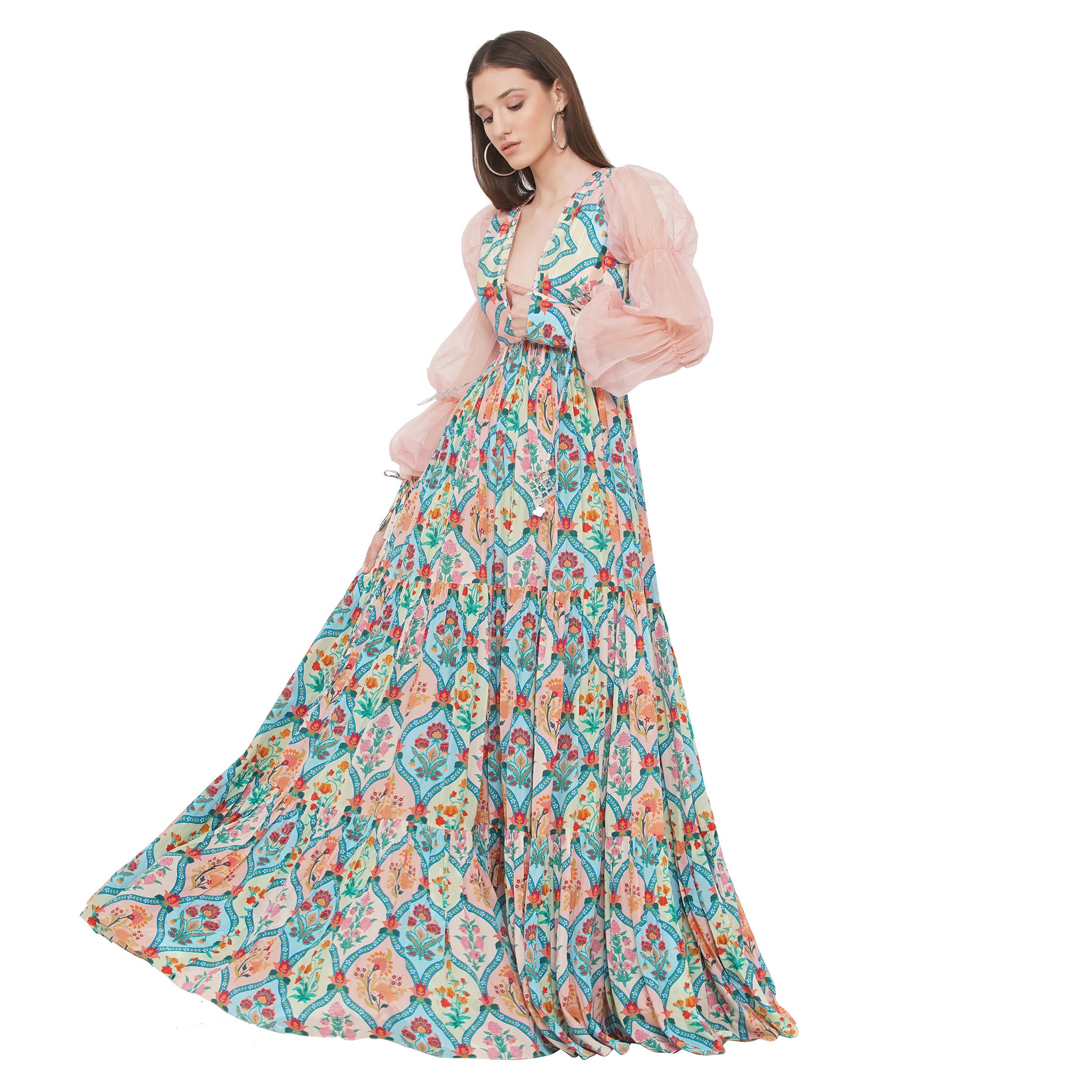 Embroidered Maxi Dress