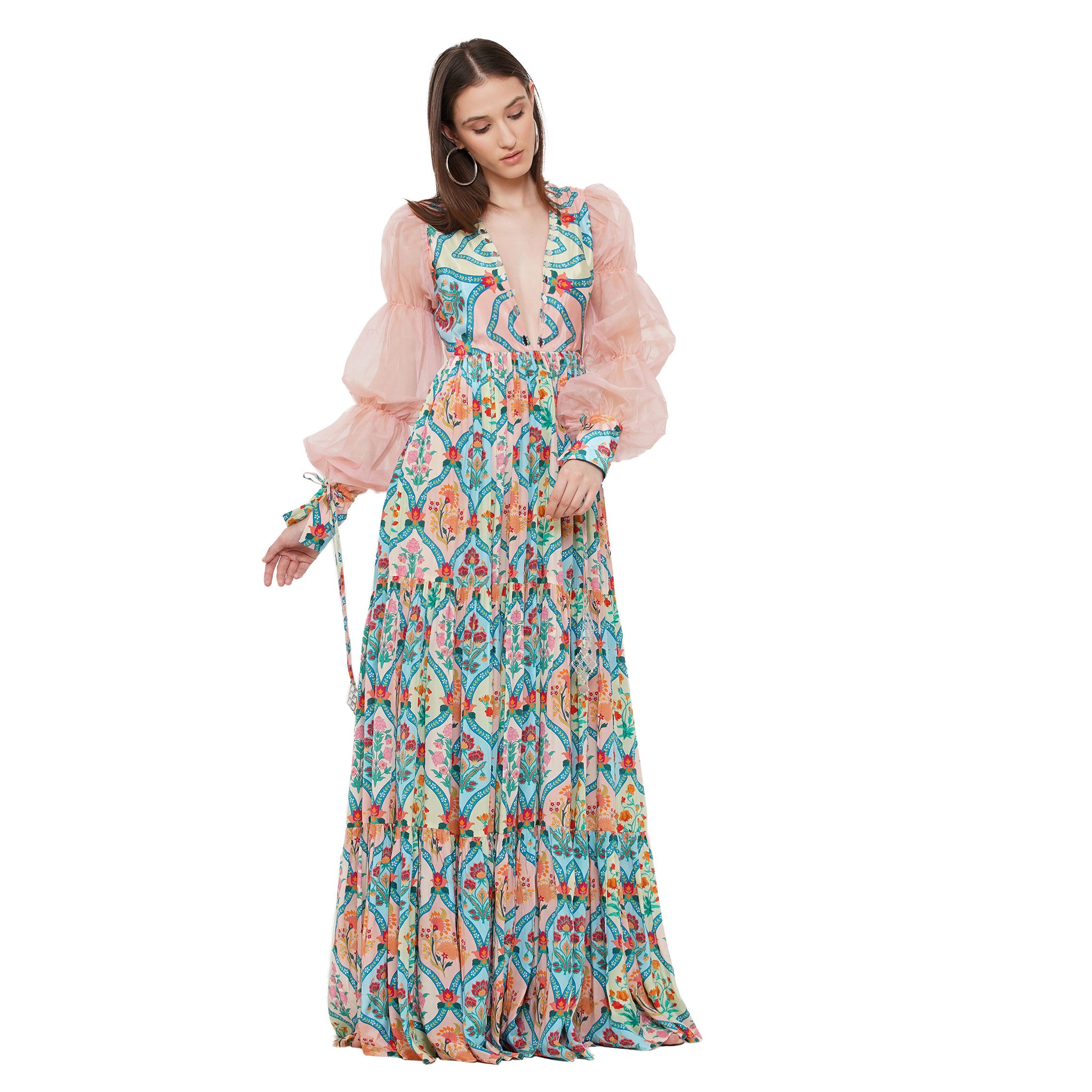 Embroidered Maxi Dress