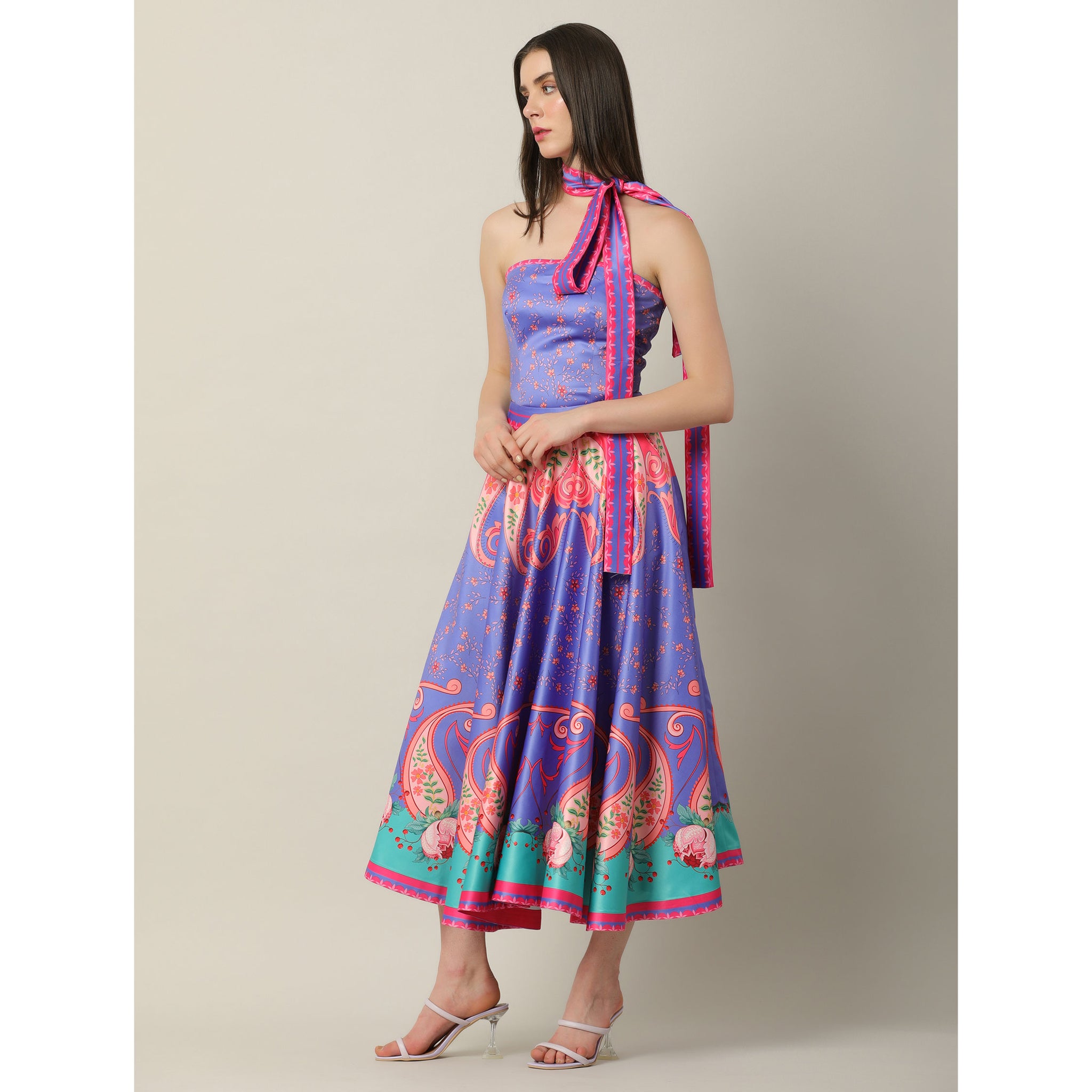 Placement Print skirt