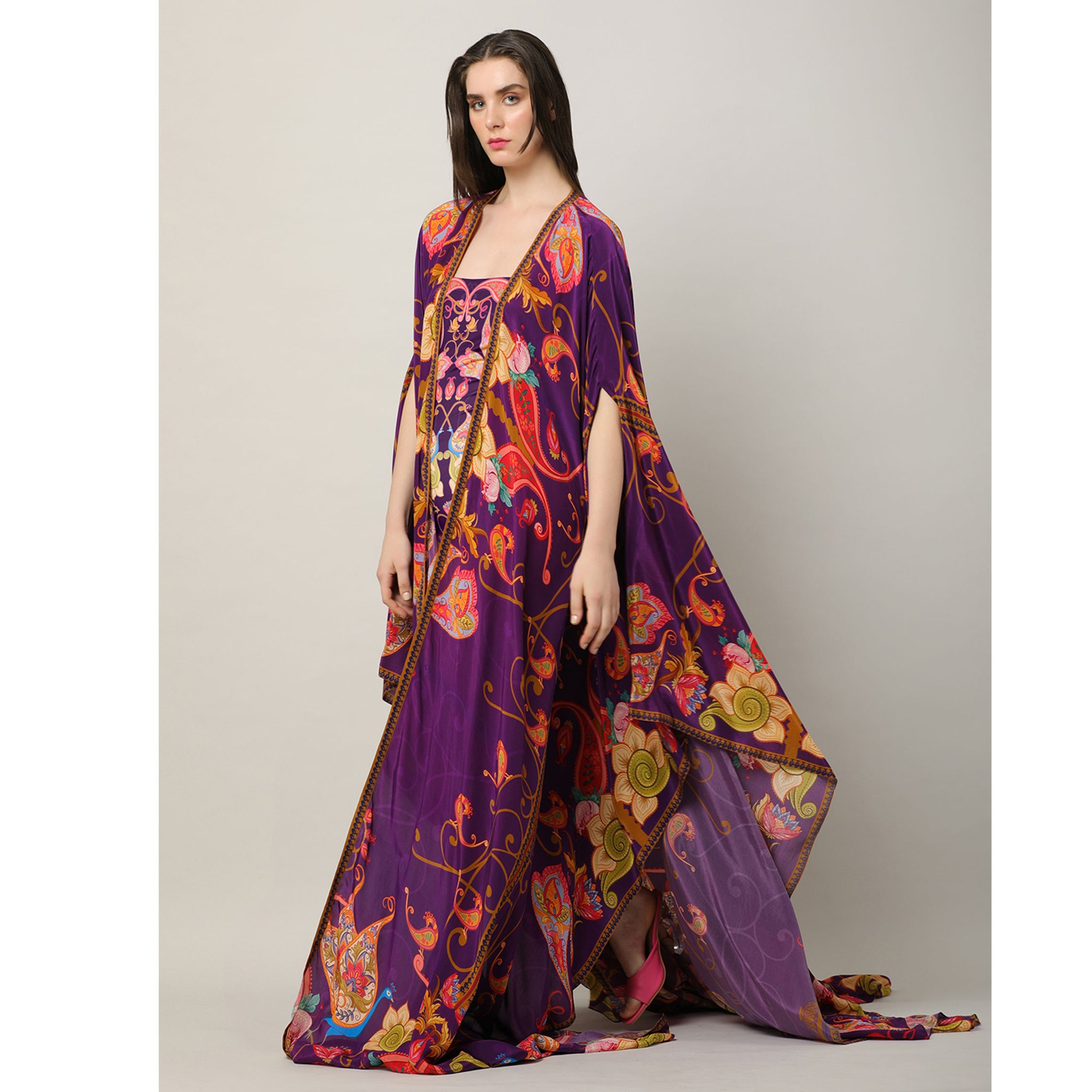 Statement Embroidered Cape