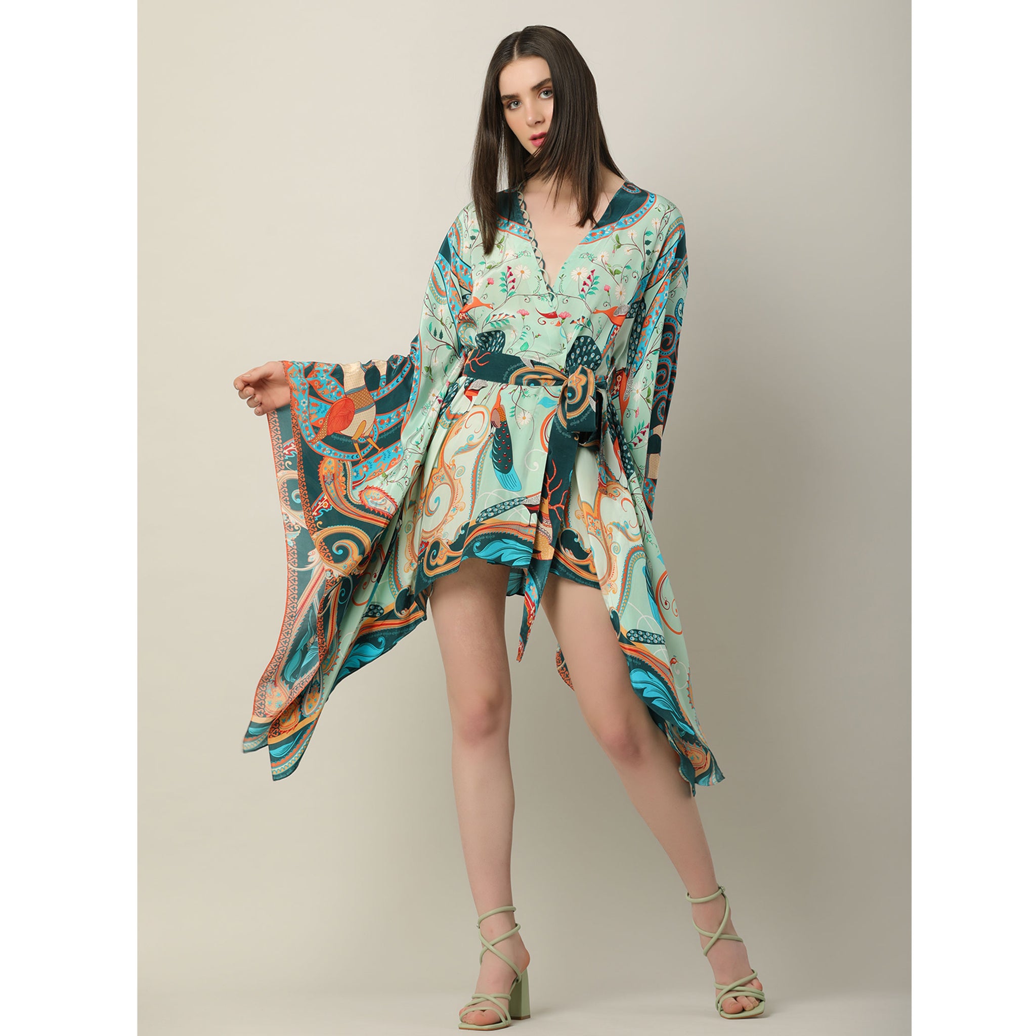 Printed Kaftan Dress