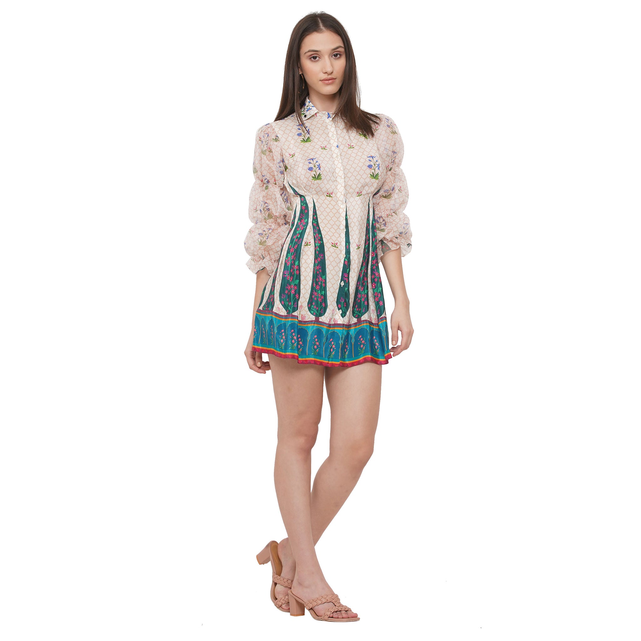 Placement Print Dress