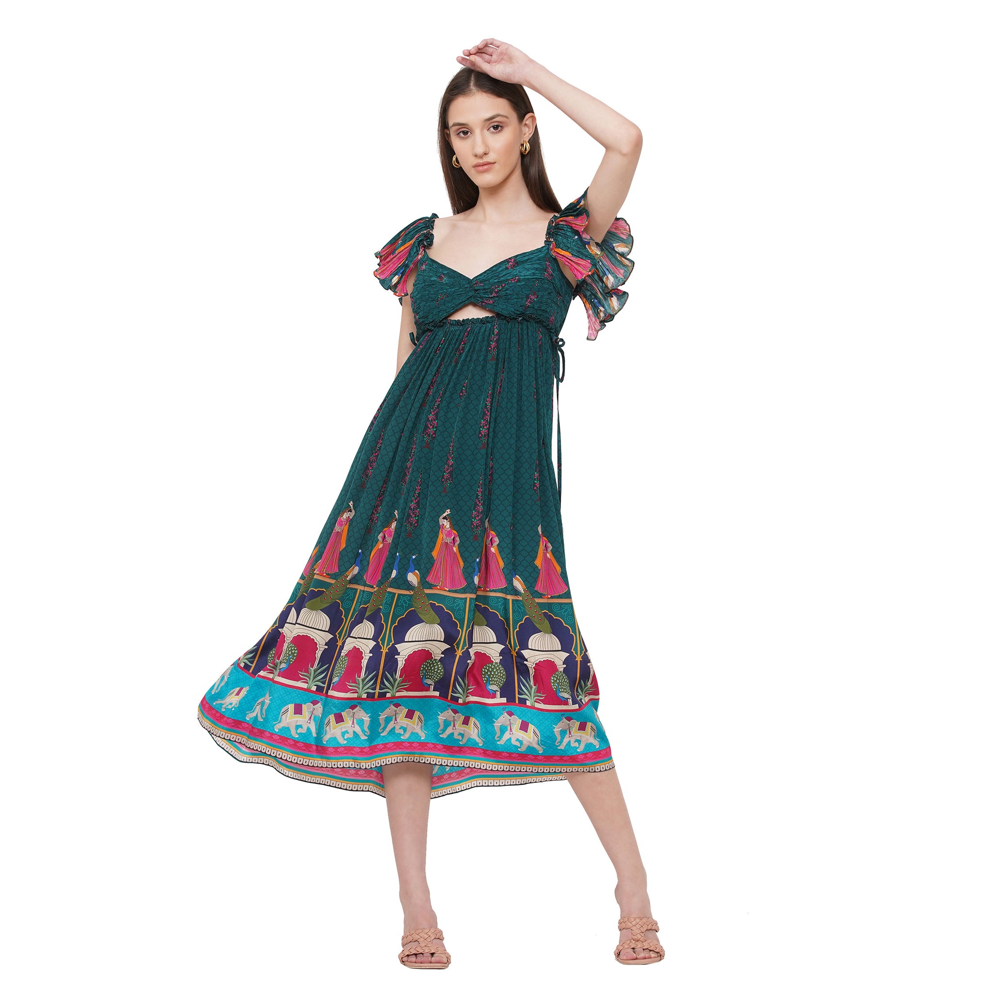 Embroidered Maxi Dress