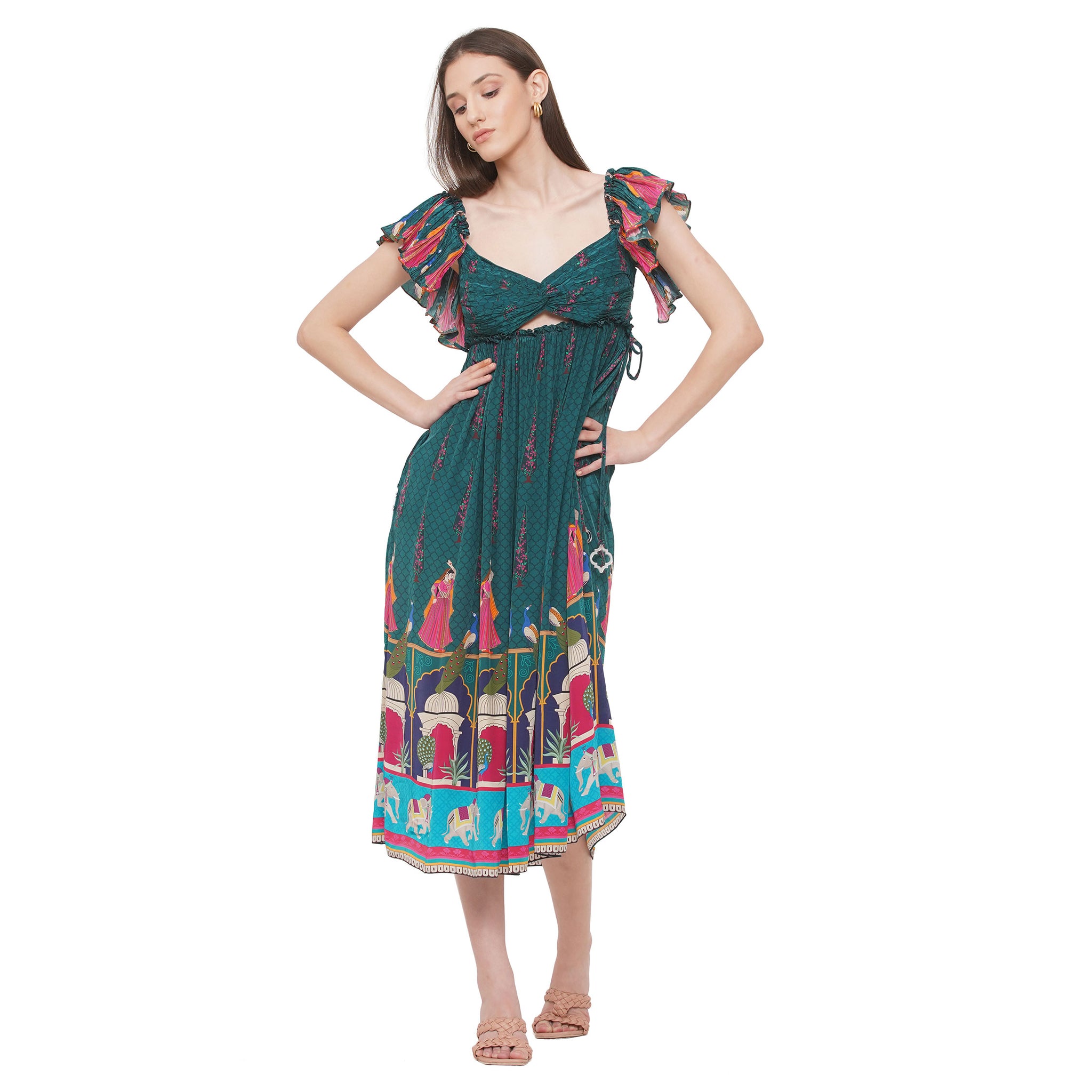 Embroidered Maxi Dress