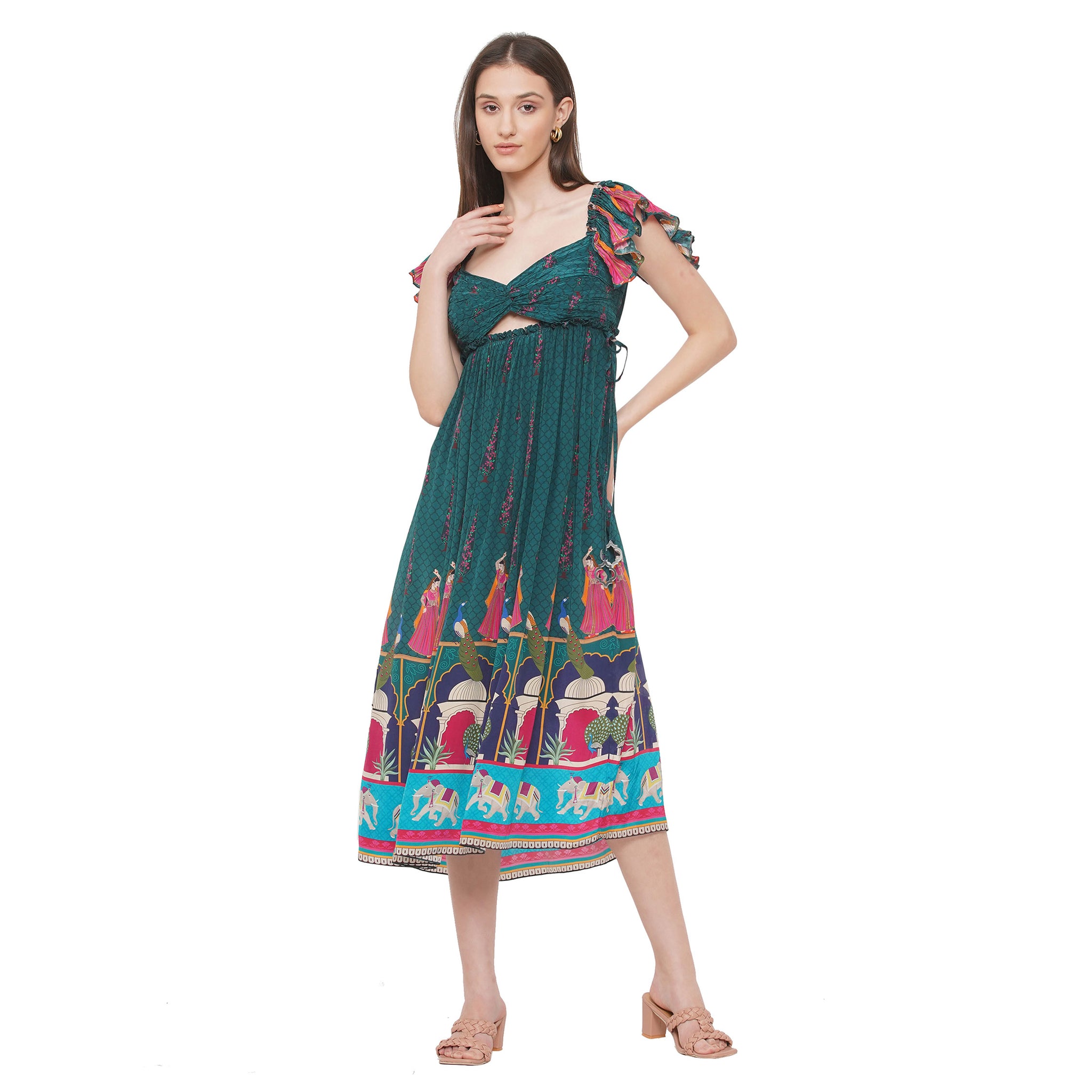 Embroidered Maxi Dress