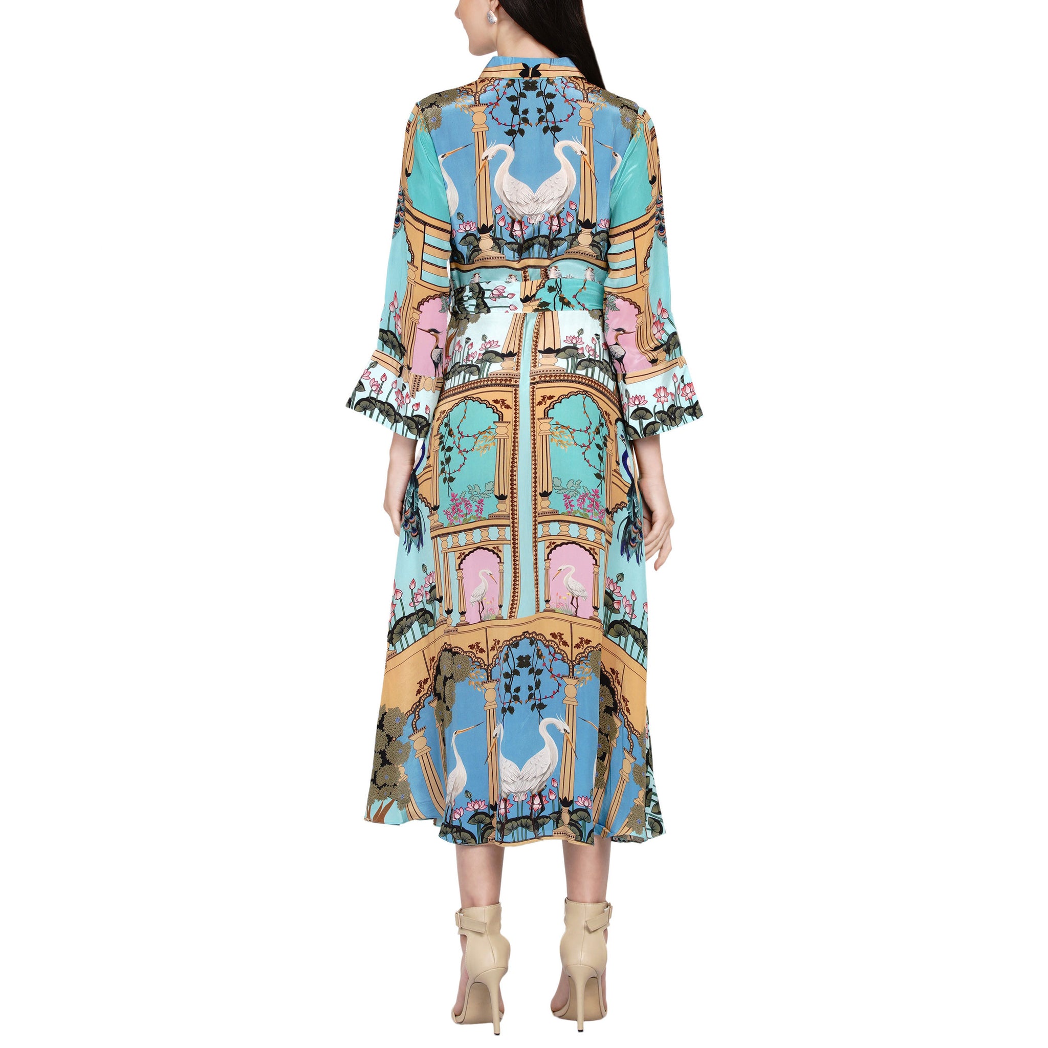 Printed Shirt Dress