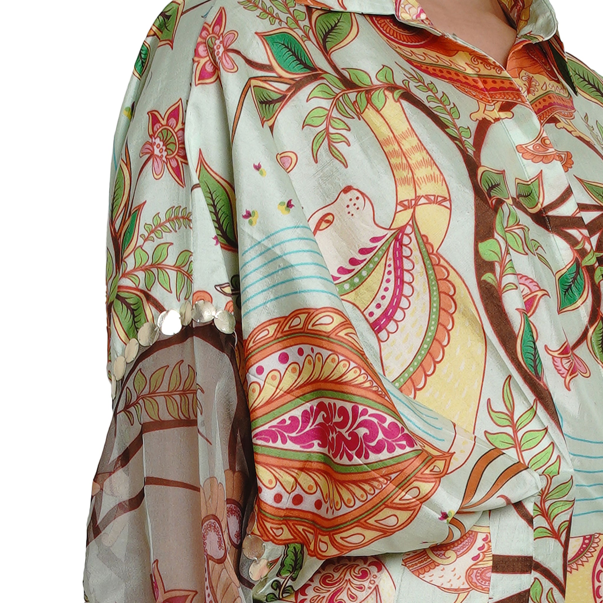 Embroidered Shirt Dress