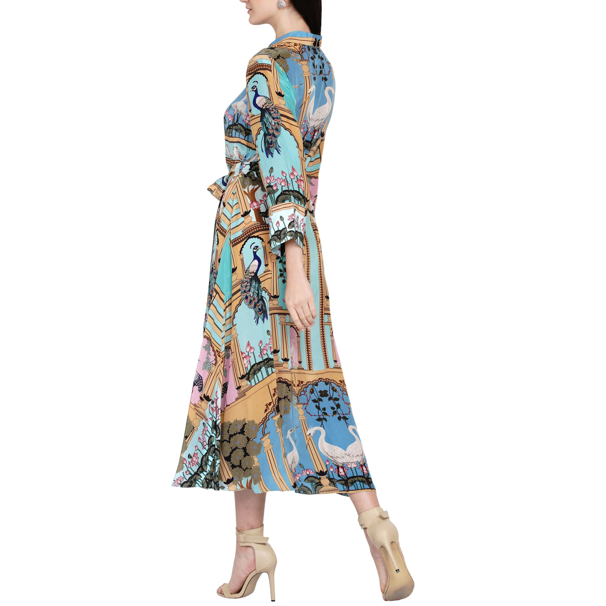 Printed Shirt Dress