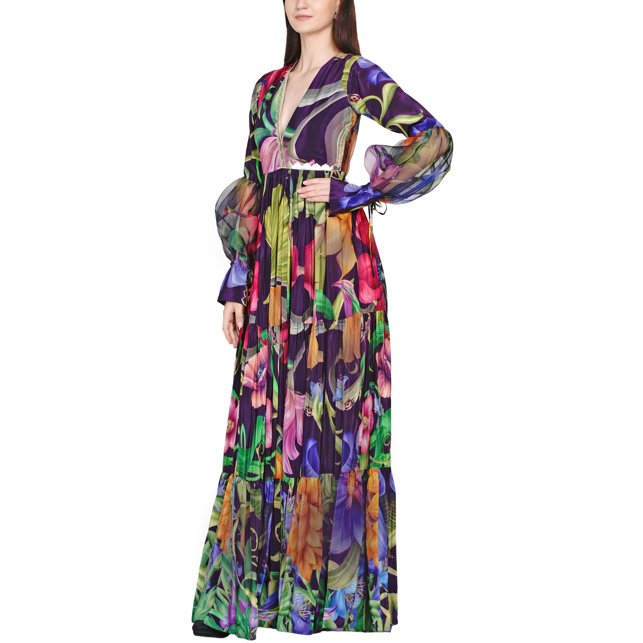 Embroidered Maxi Dress