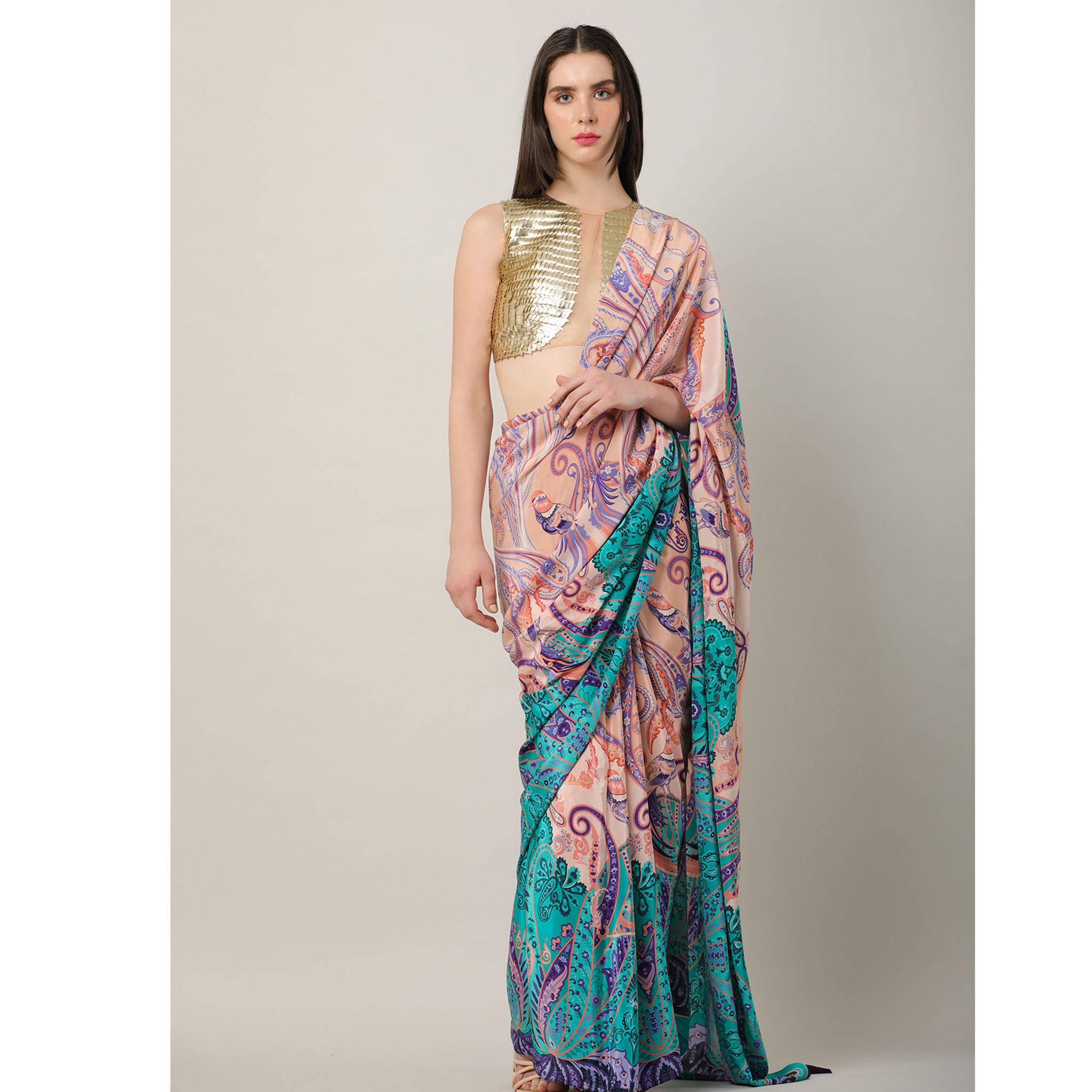 Embroidered Sari