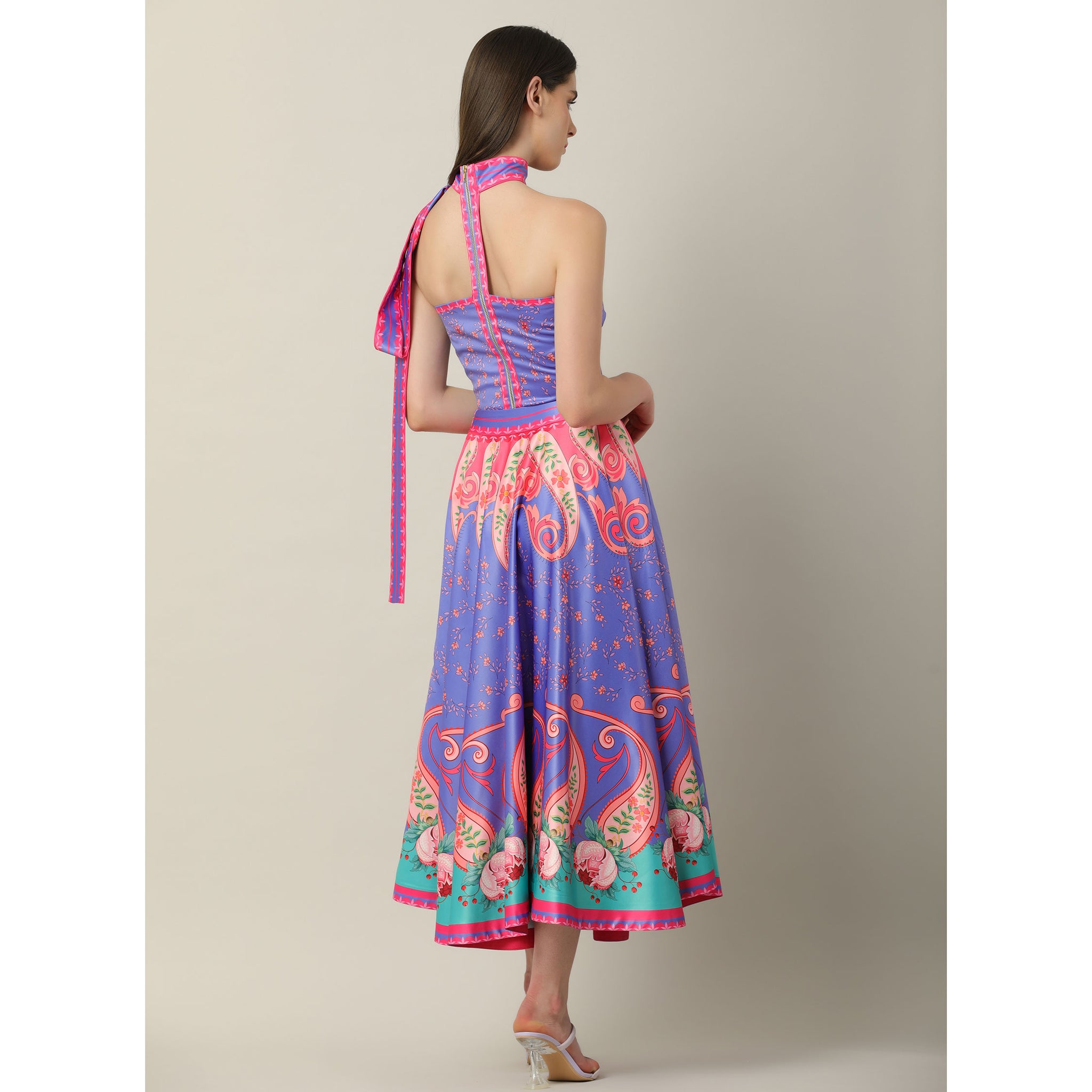 Placement Print skirt
