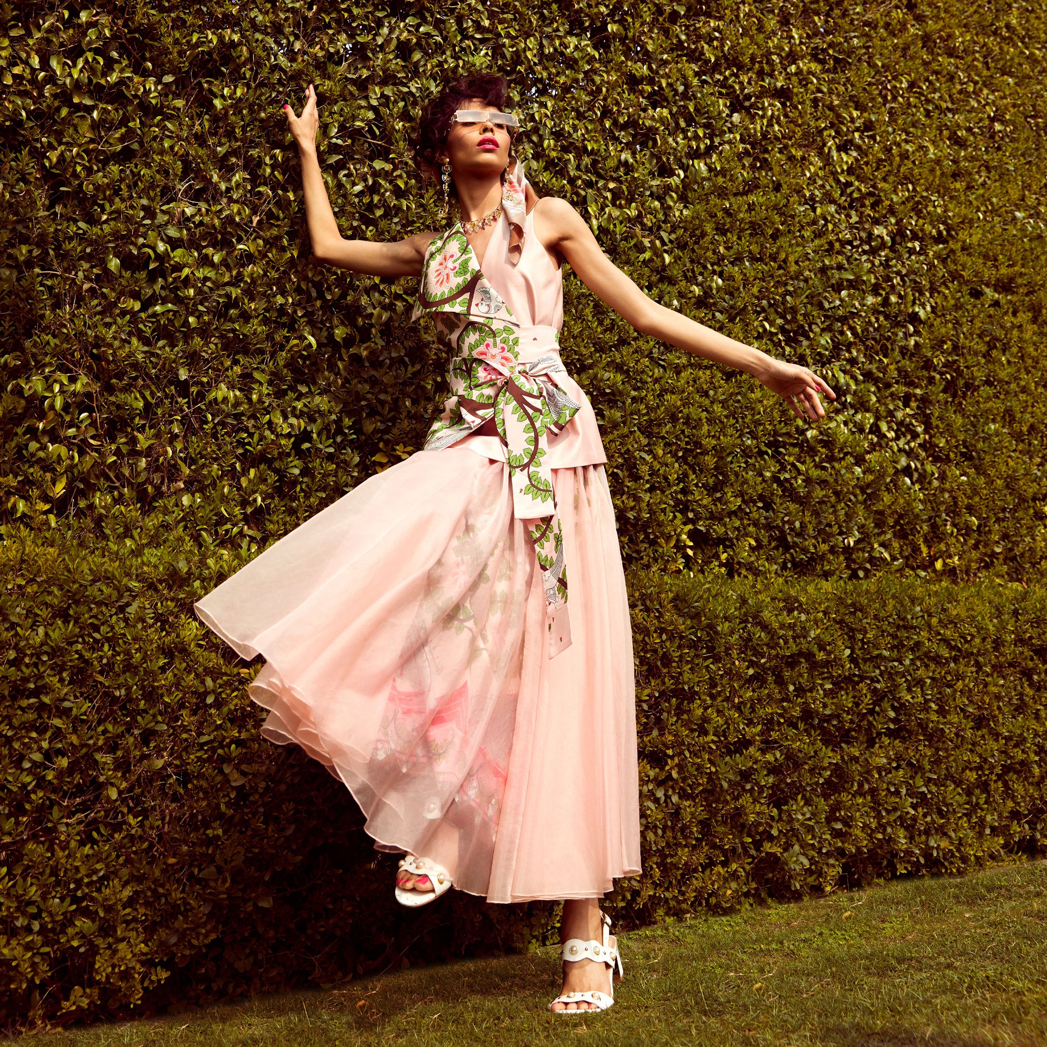 Layered Organza Skirt