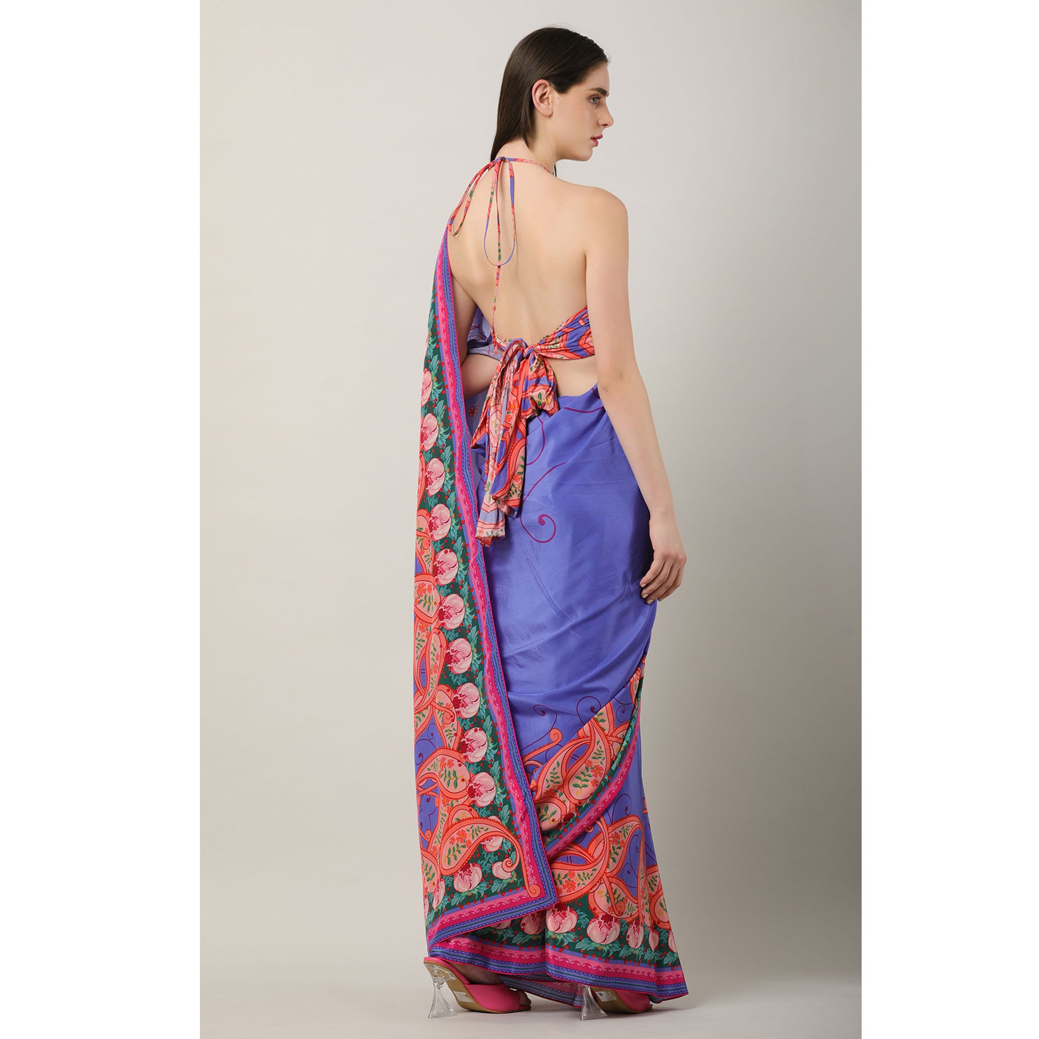 Placement Print Sari