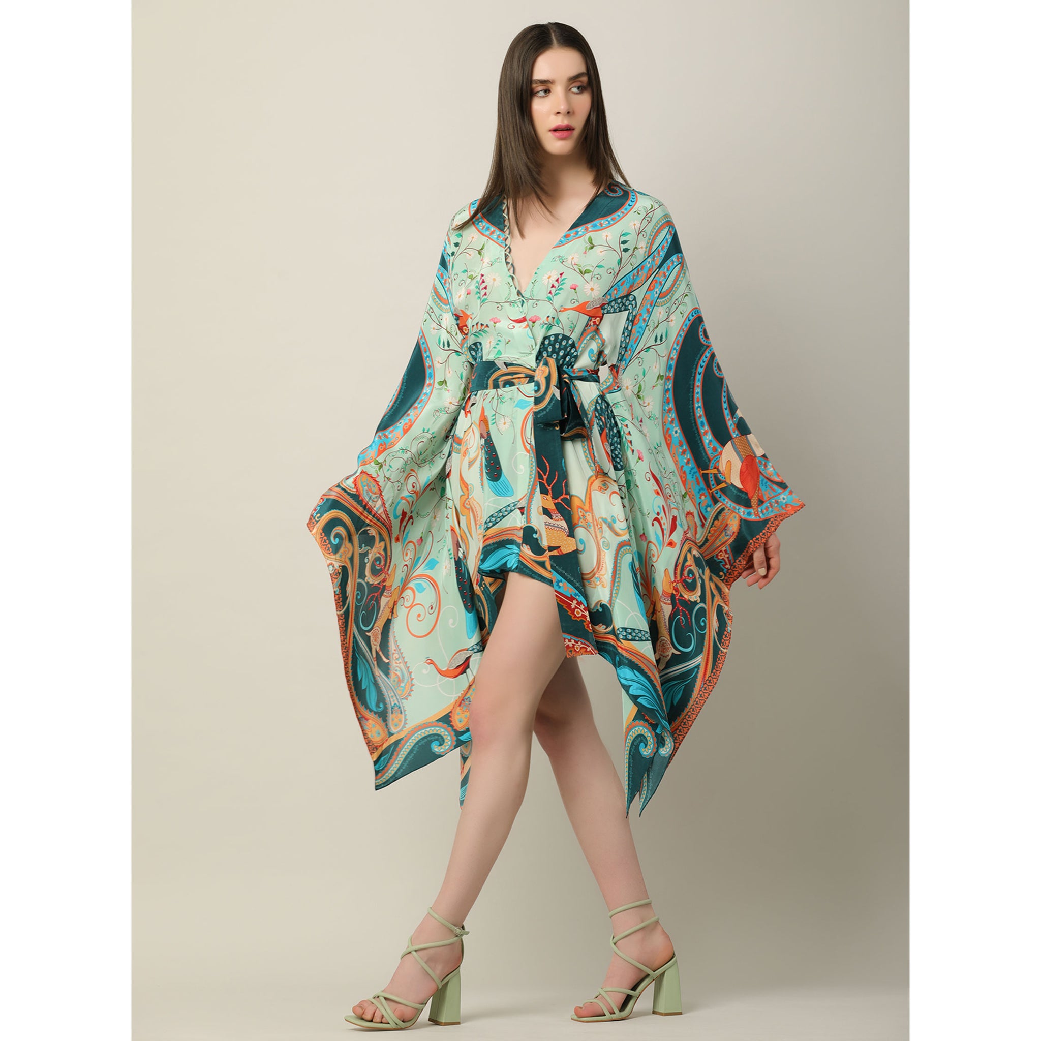 Printed Kaftan Dress