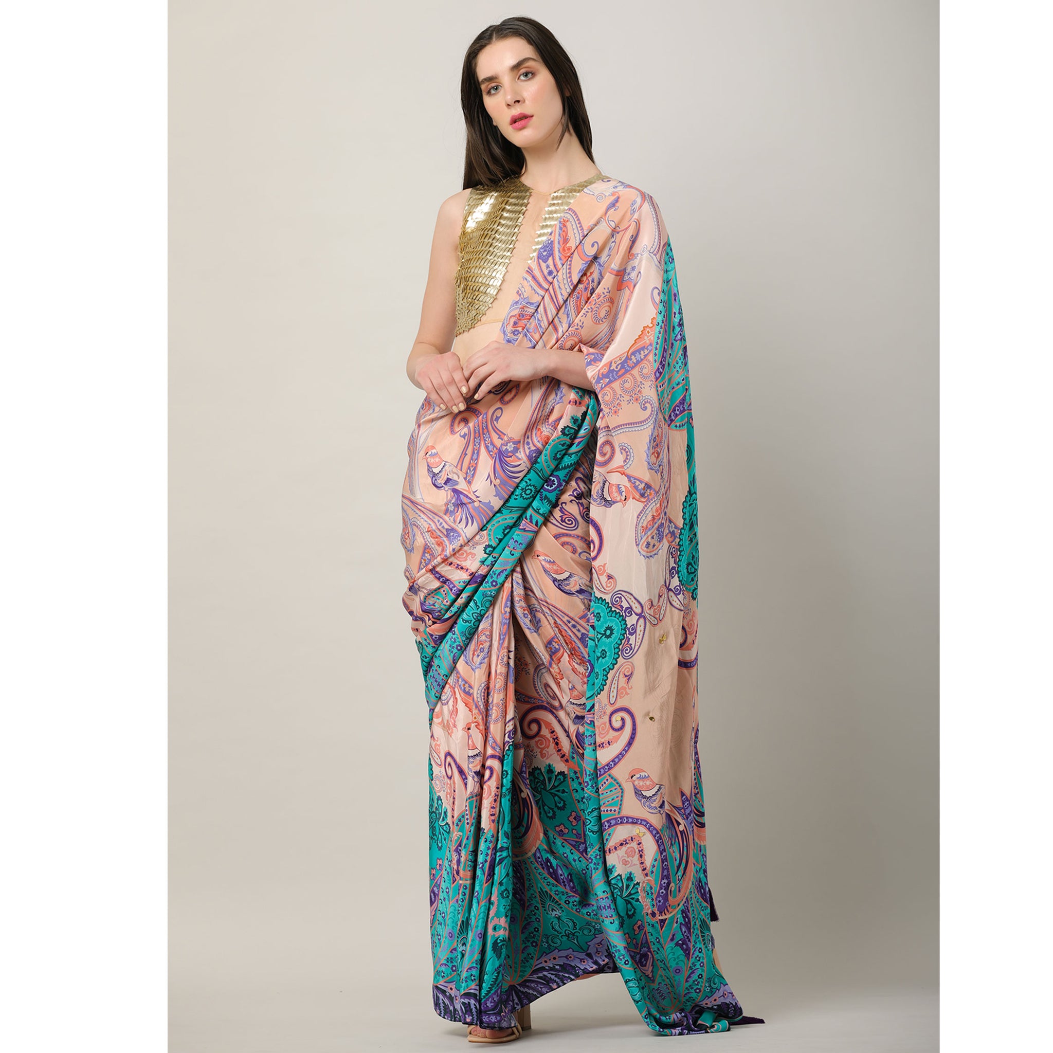 Embroidered Sari