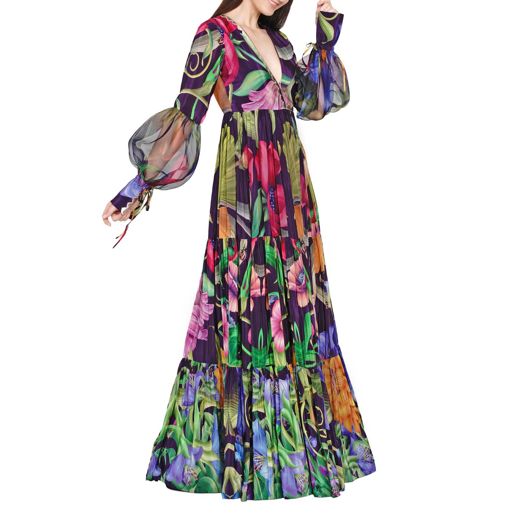 Embroidered Maxi Dress