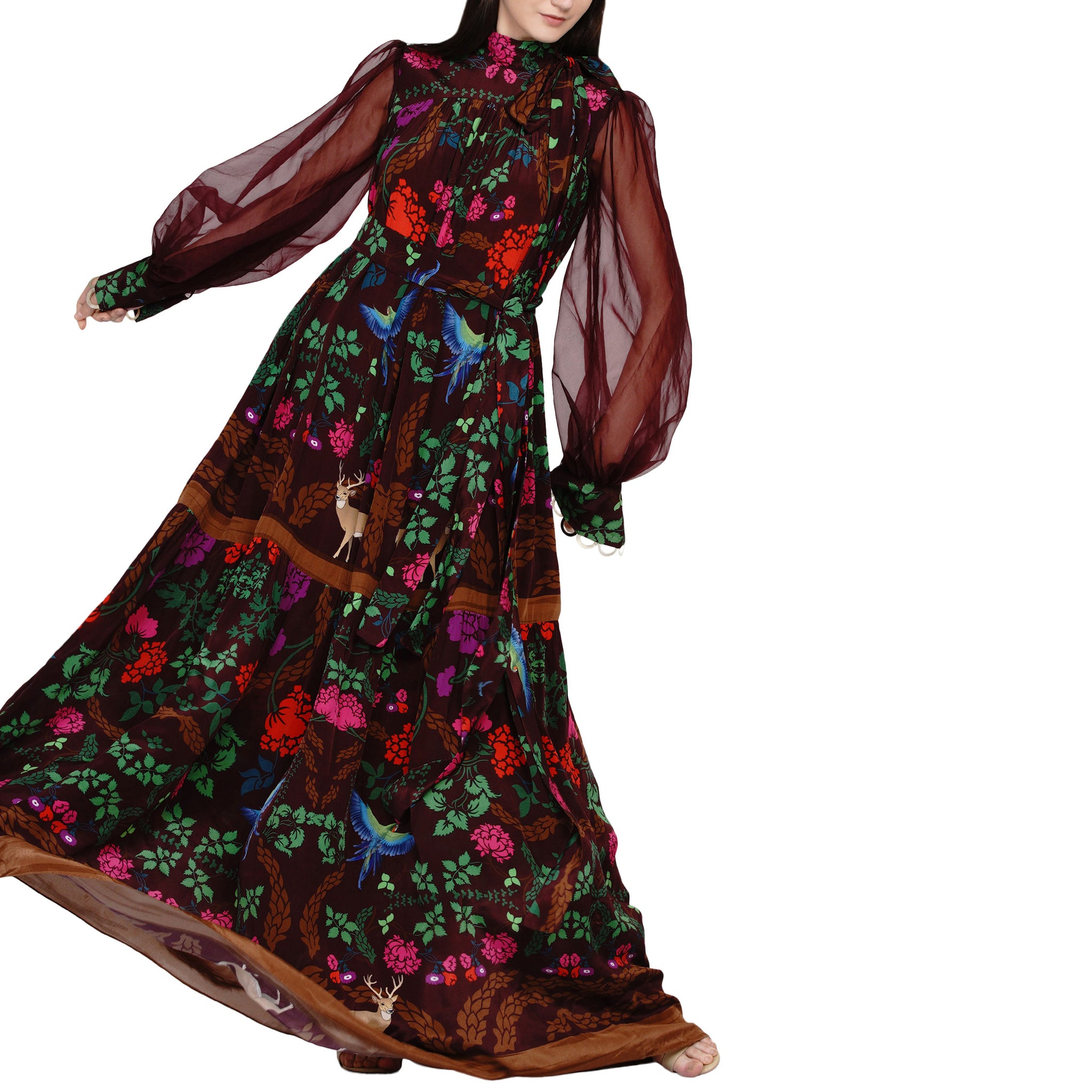 Embroidered Maxi Dress