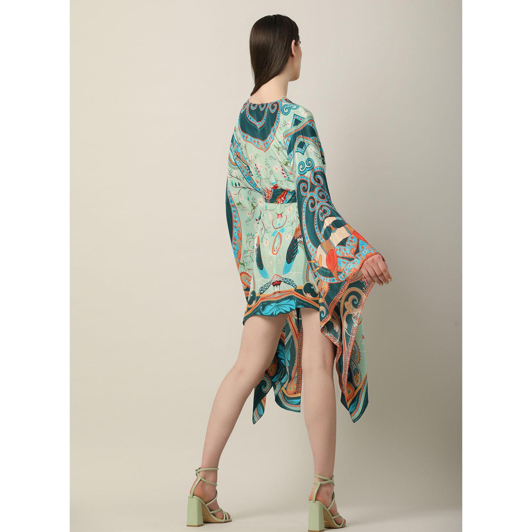 Printed Kaftan Dress