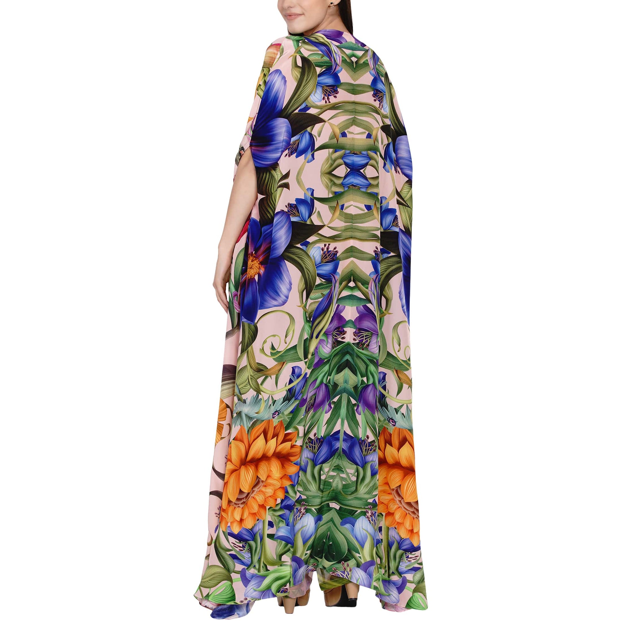 Printed Organza pants