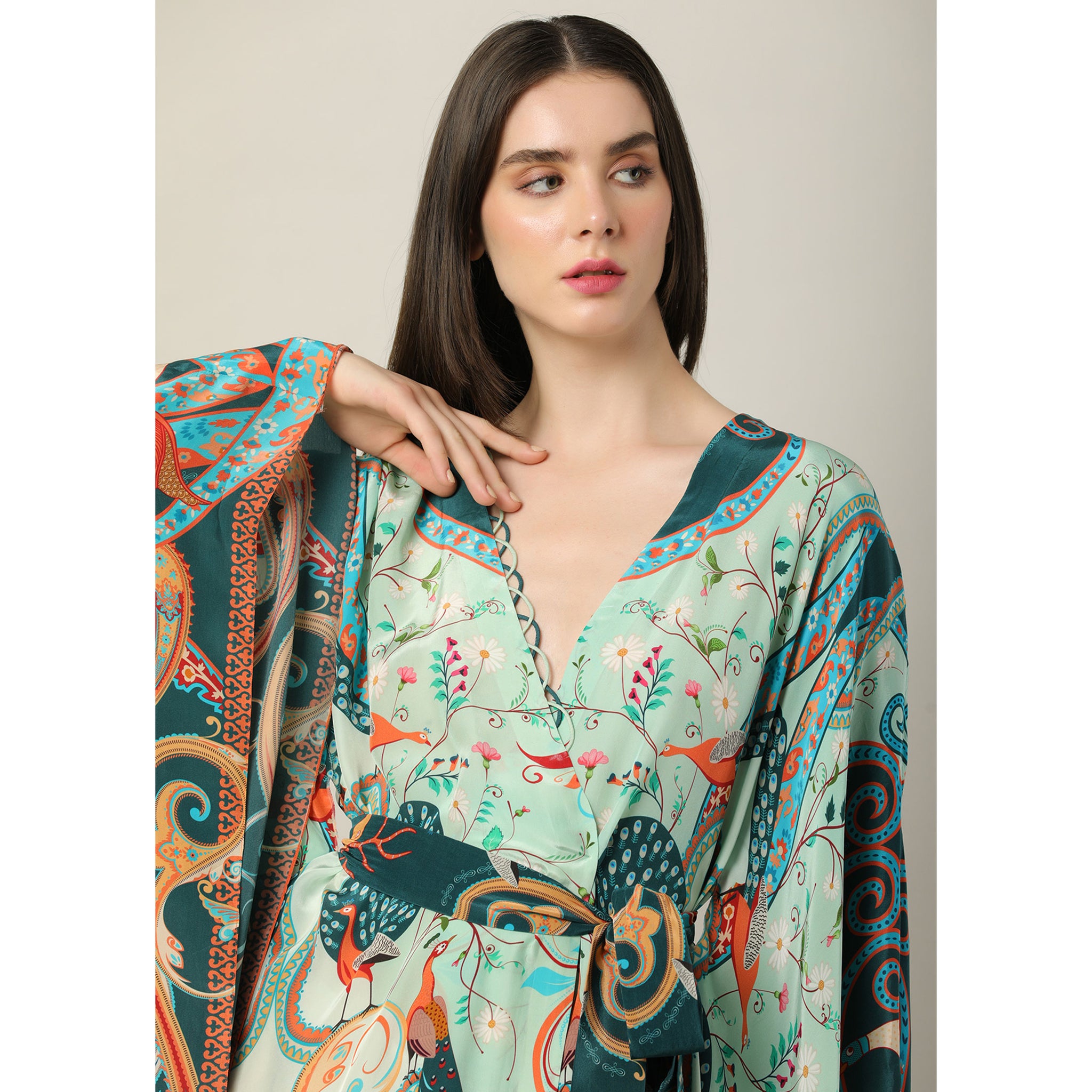 Printed Kaftan Dress