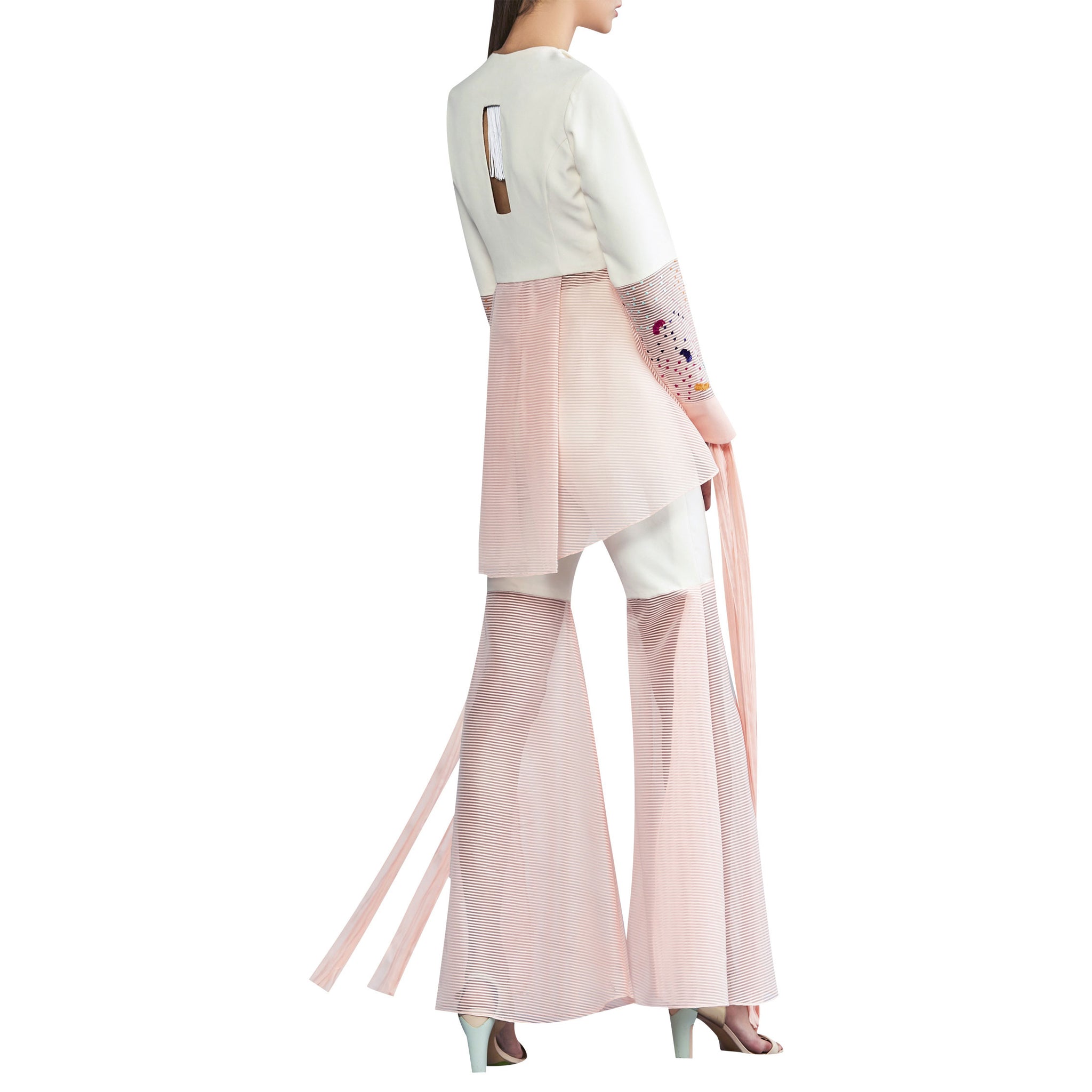 Flared Sheer Pants