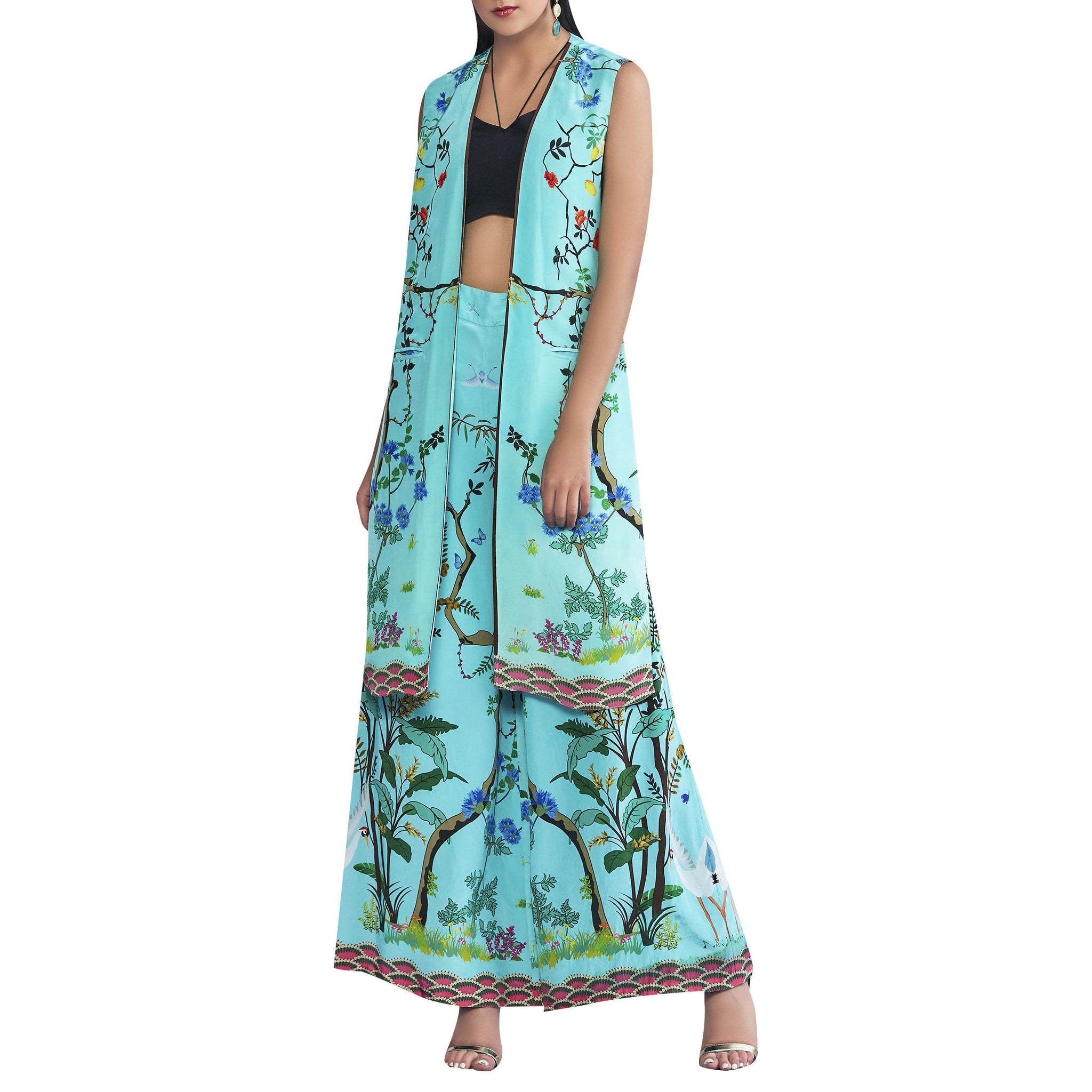 Printed Flared Pants