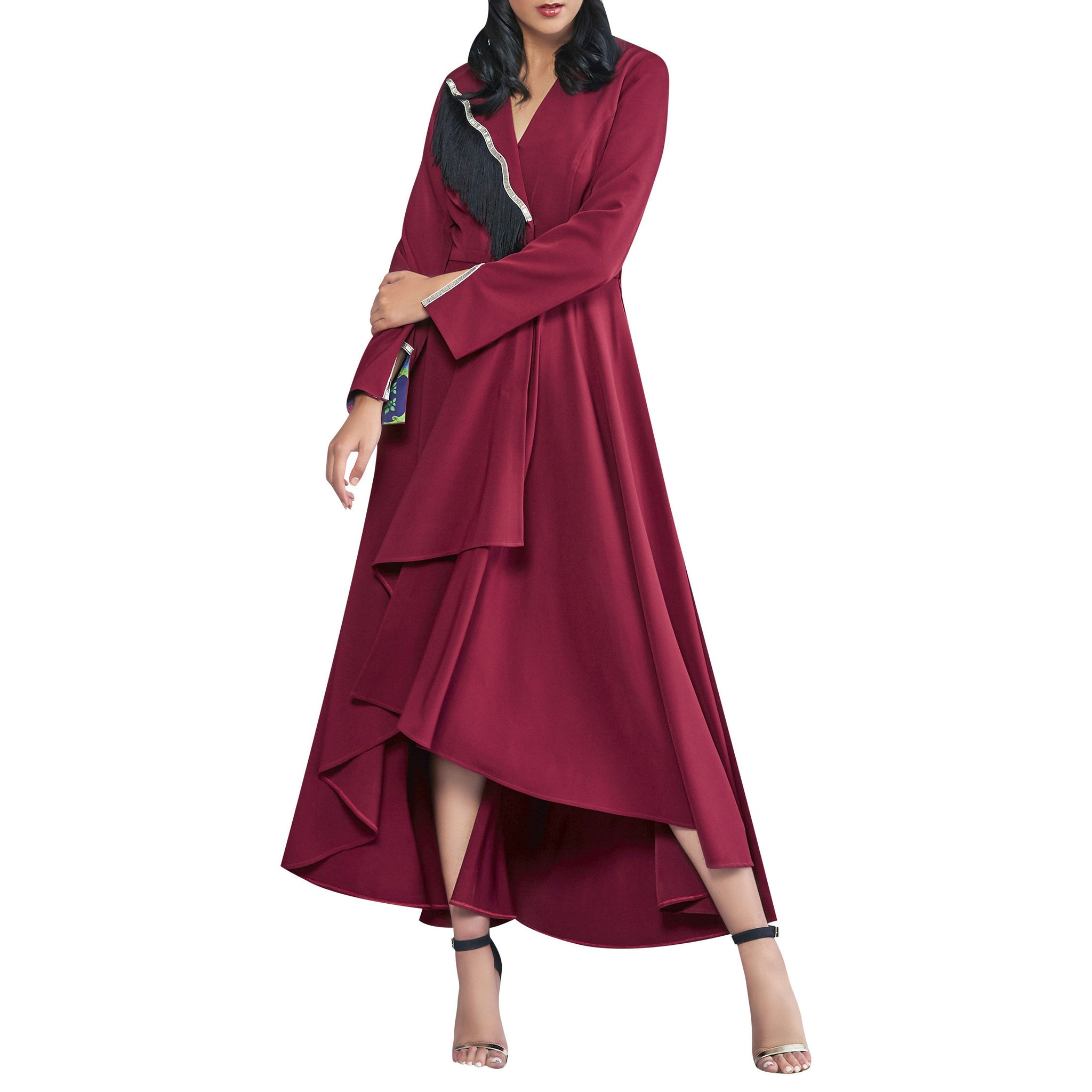 Asymmetric Flared Dress