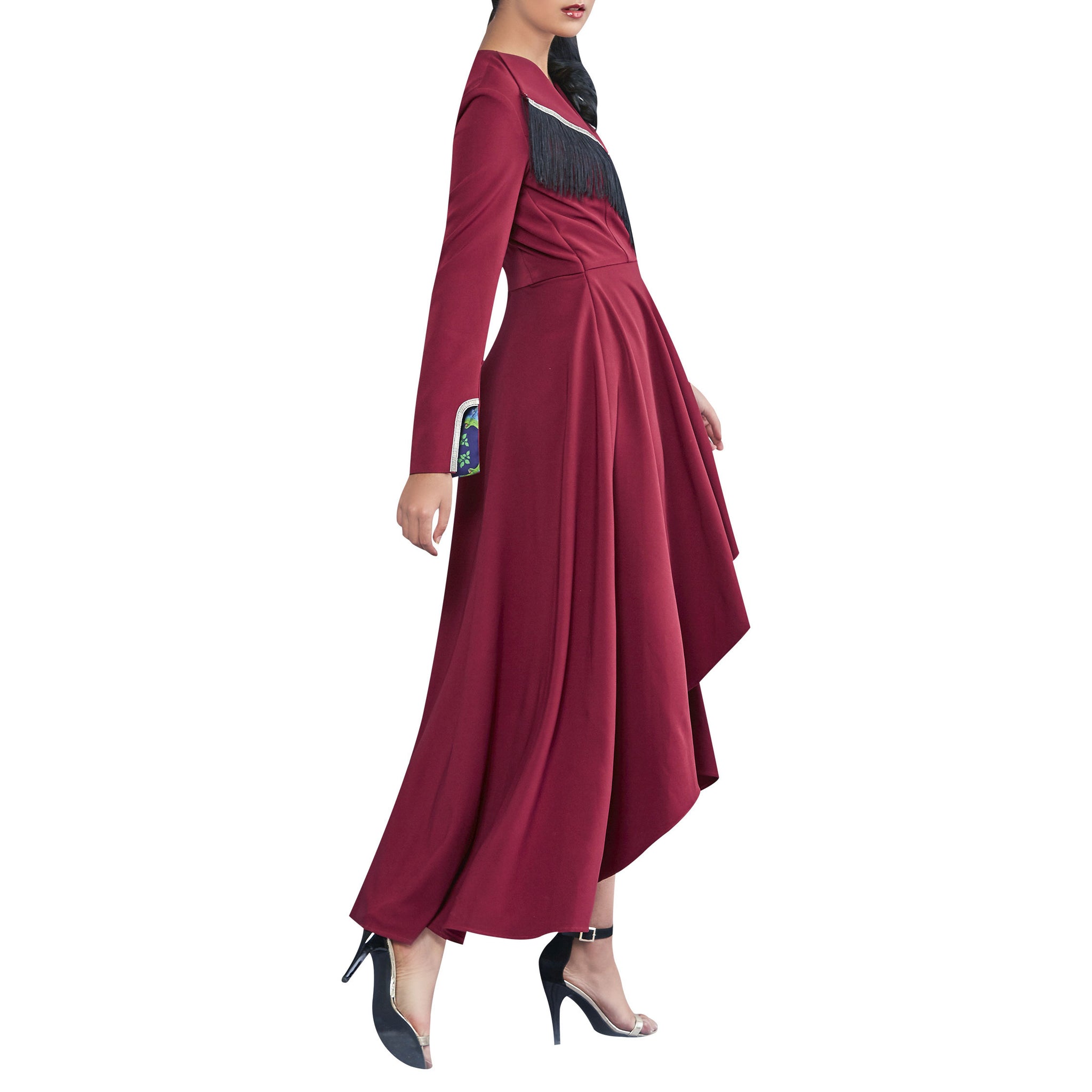 Asymmetric Flared Dress