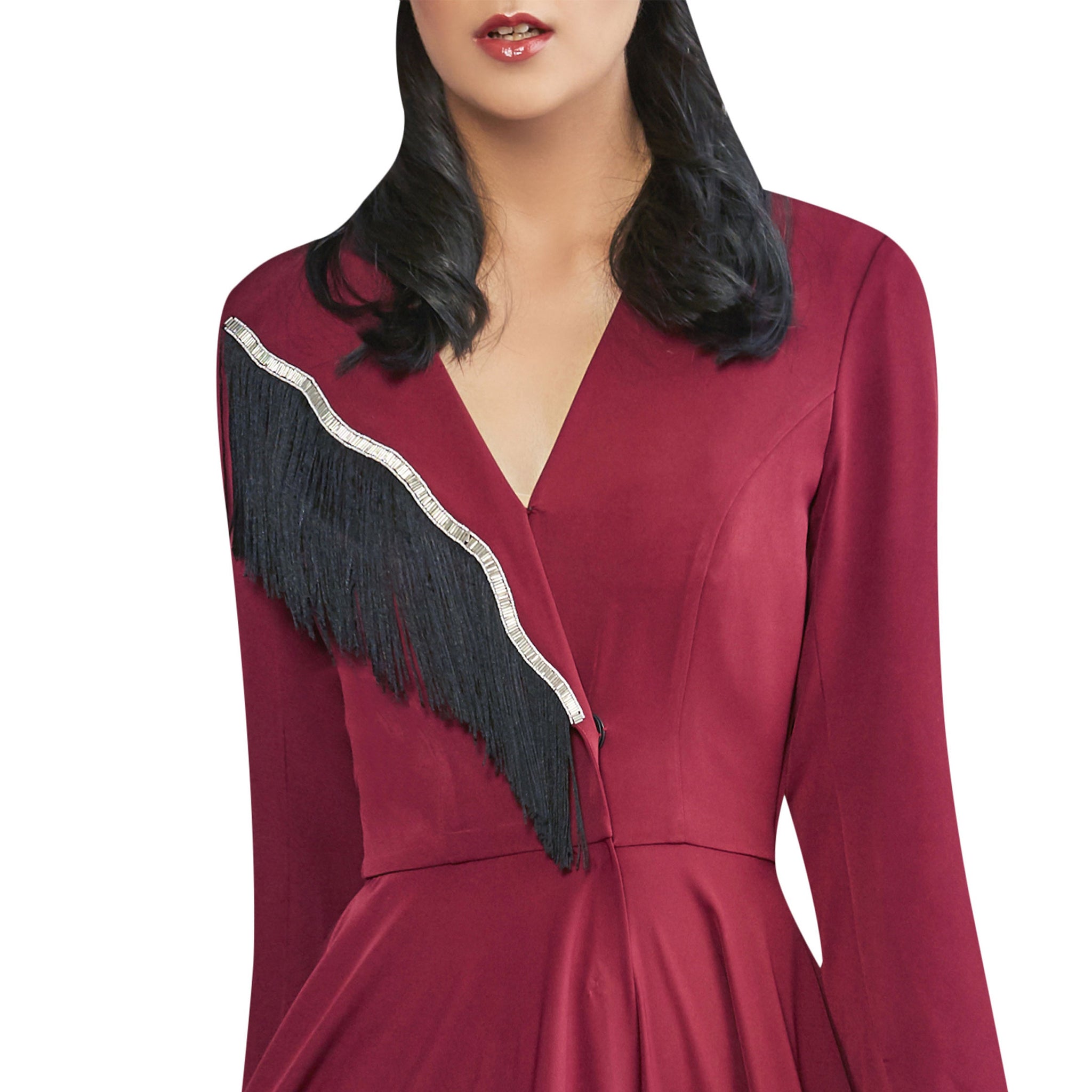 Asymmetric Flared Dress
