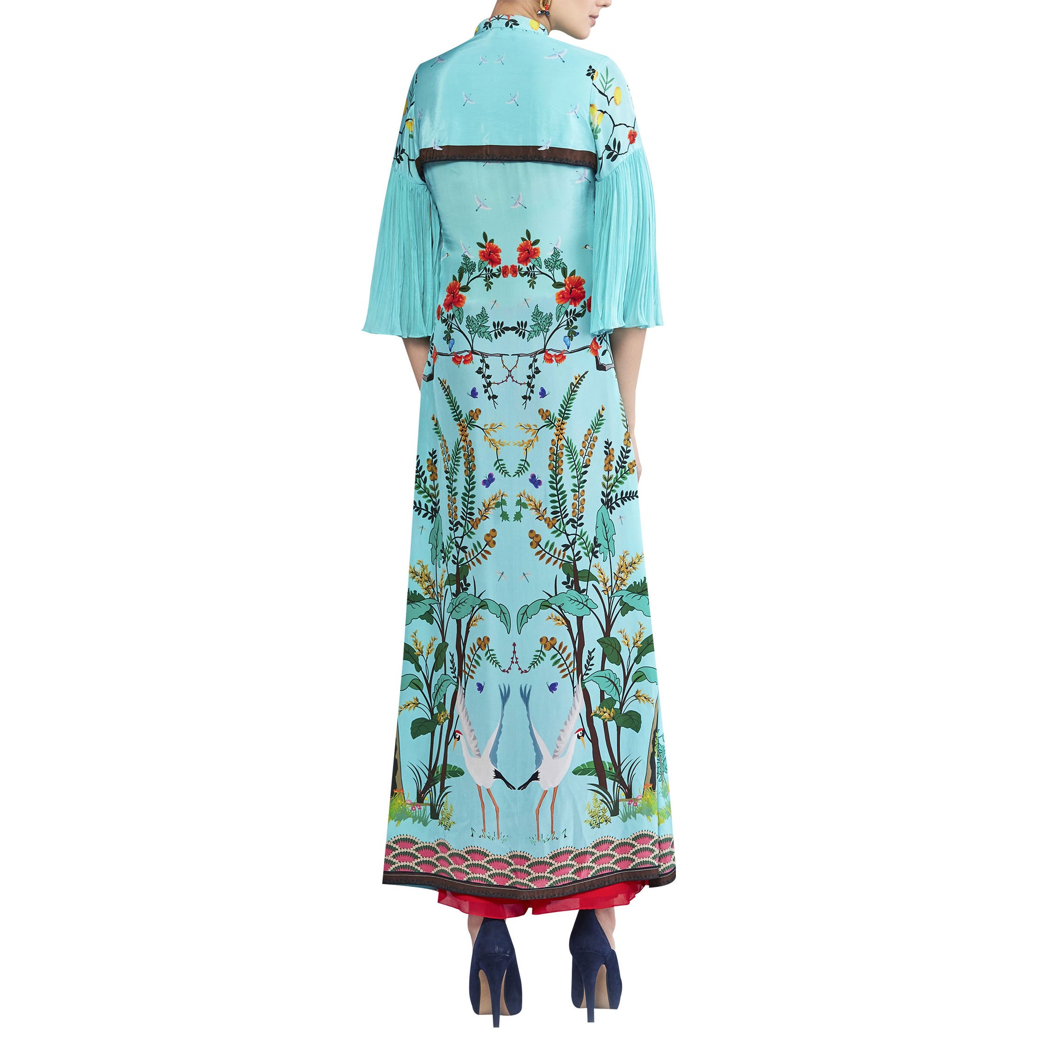 Embroidered Printed Kurta Set
