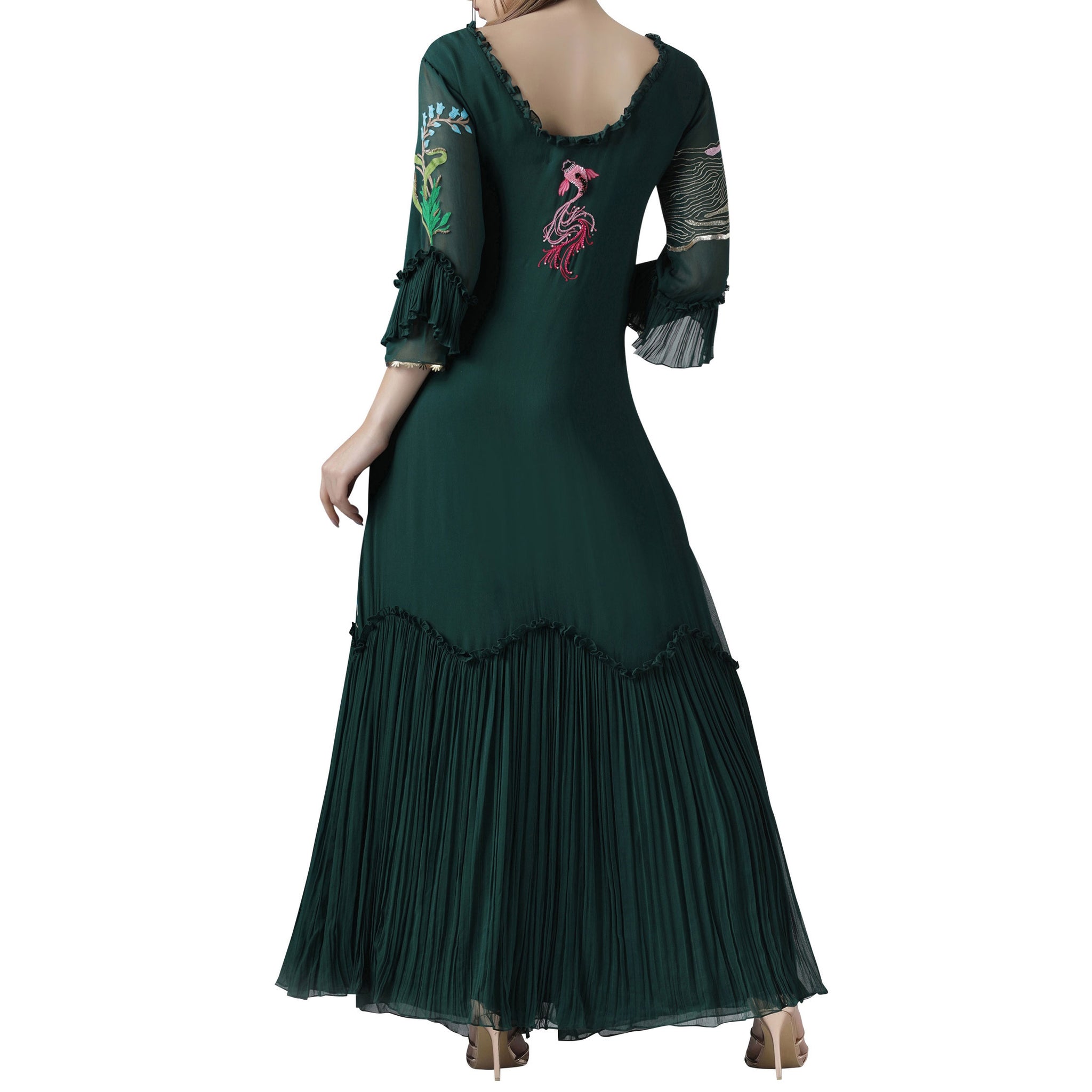 Embroidered Kurta and Pallazo Set